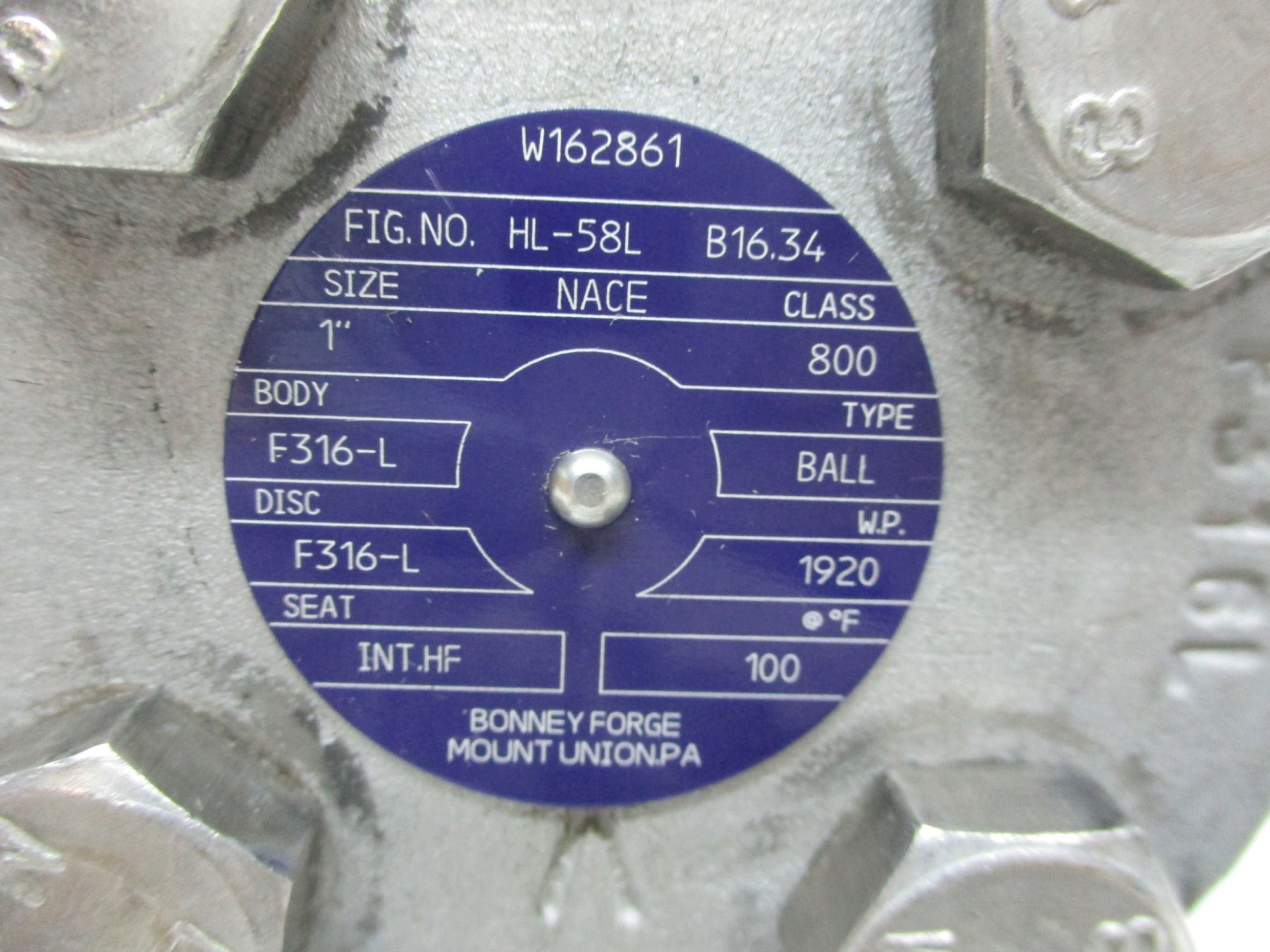 BONNEY FORGE W162861 UNMP
