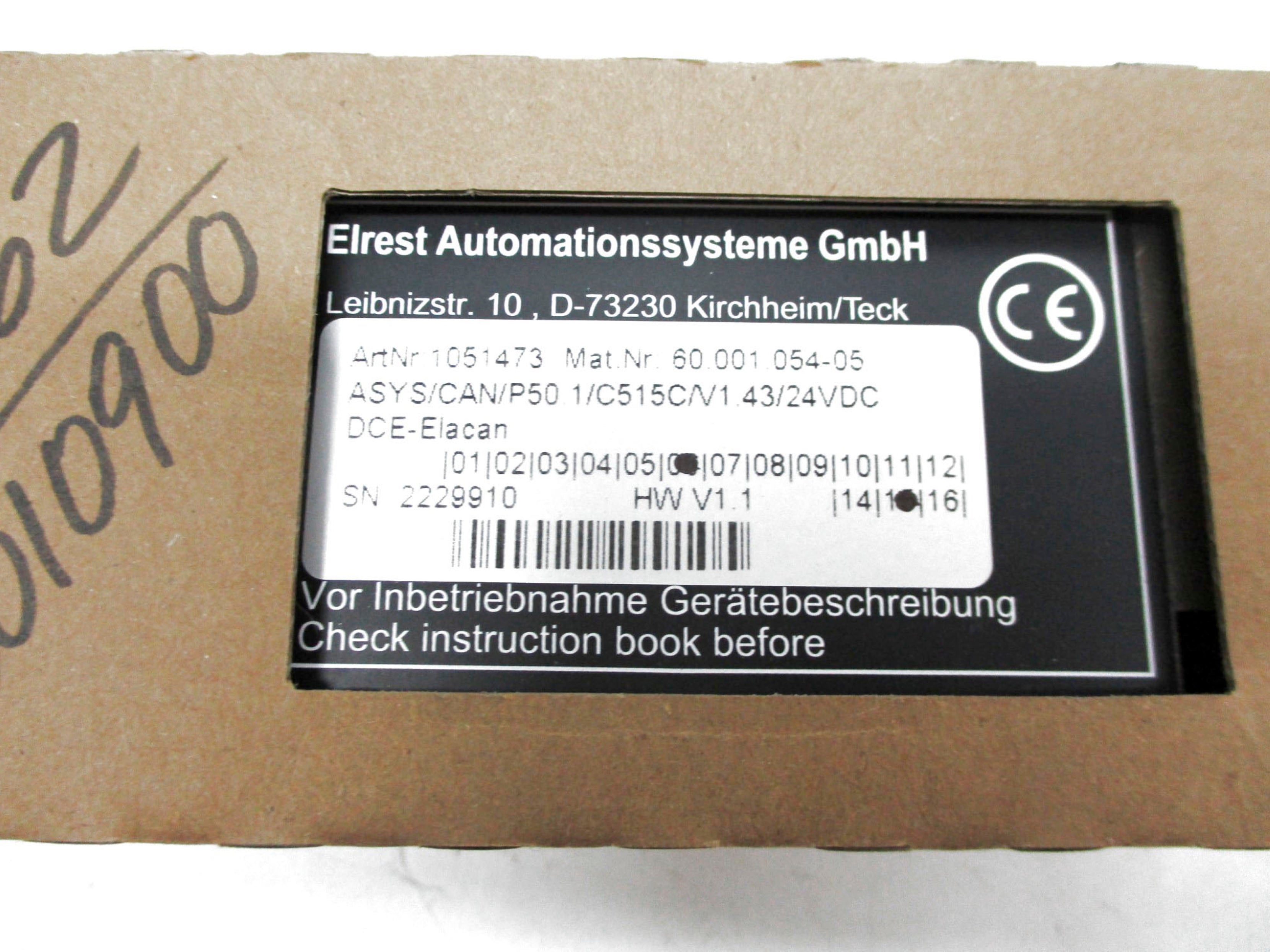 ELREST 1051473 ASYS/CAN/P50.1/C515C/V1.43/24VDC NSMP