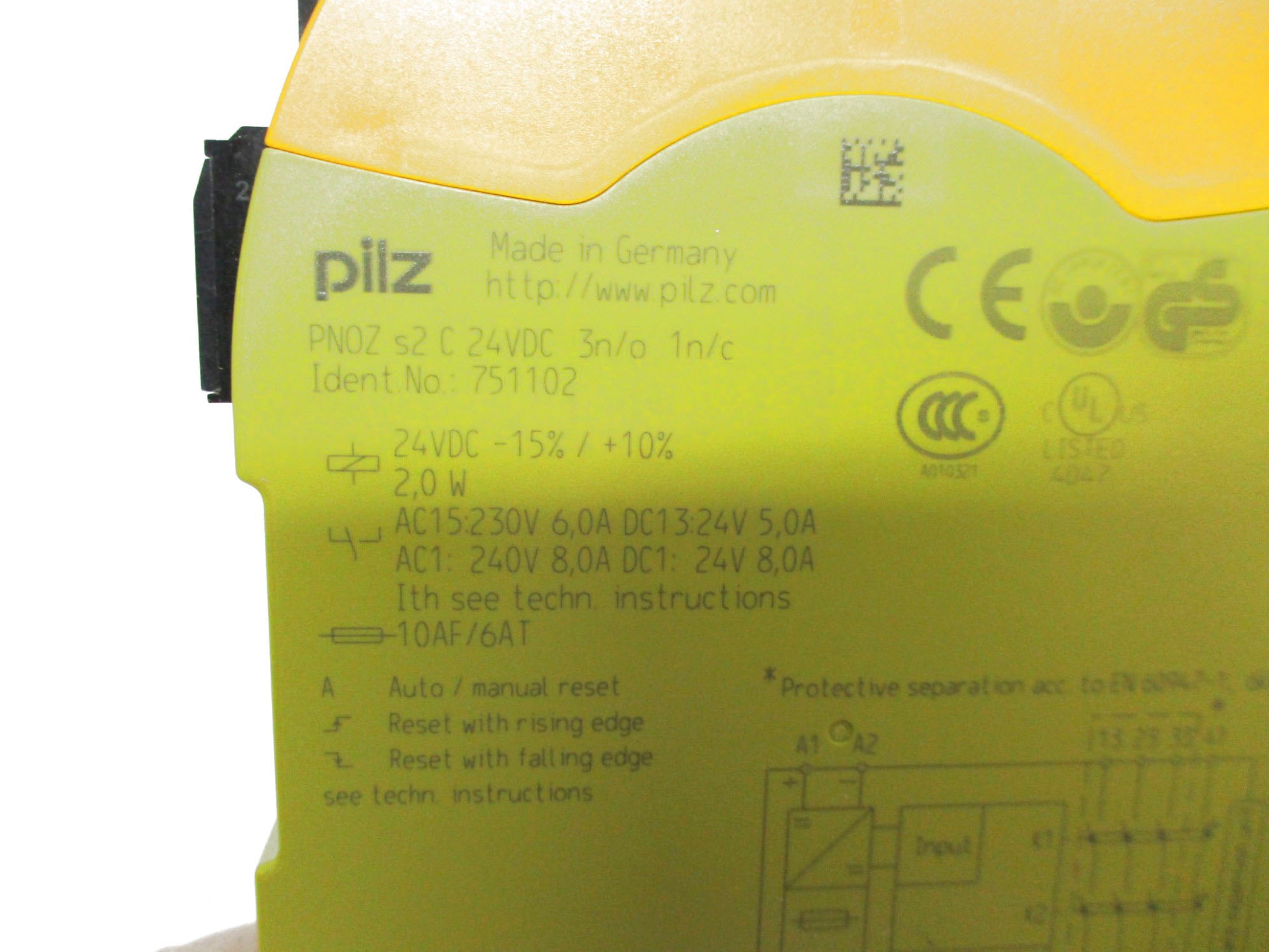 PILZ PNOZ-S2C-24VDC-3N/O-1N/C 24VDC NSMP