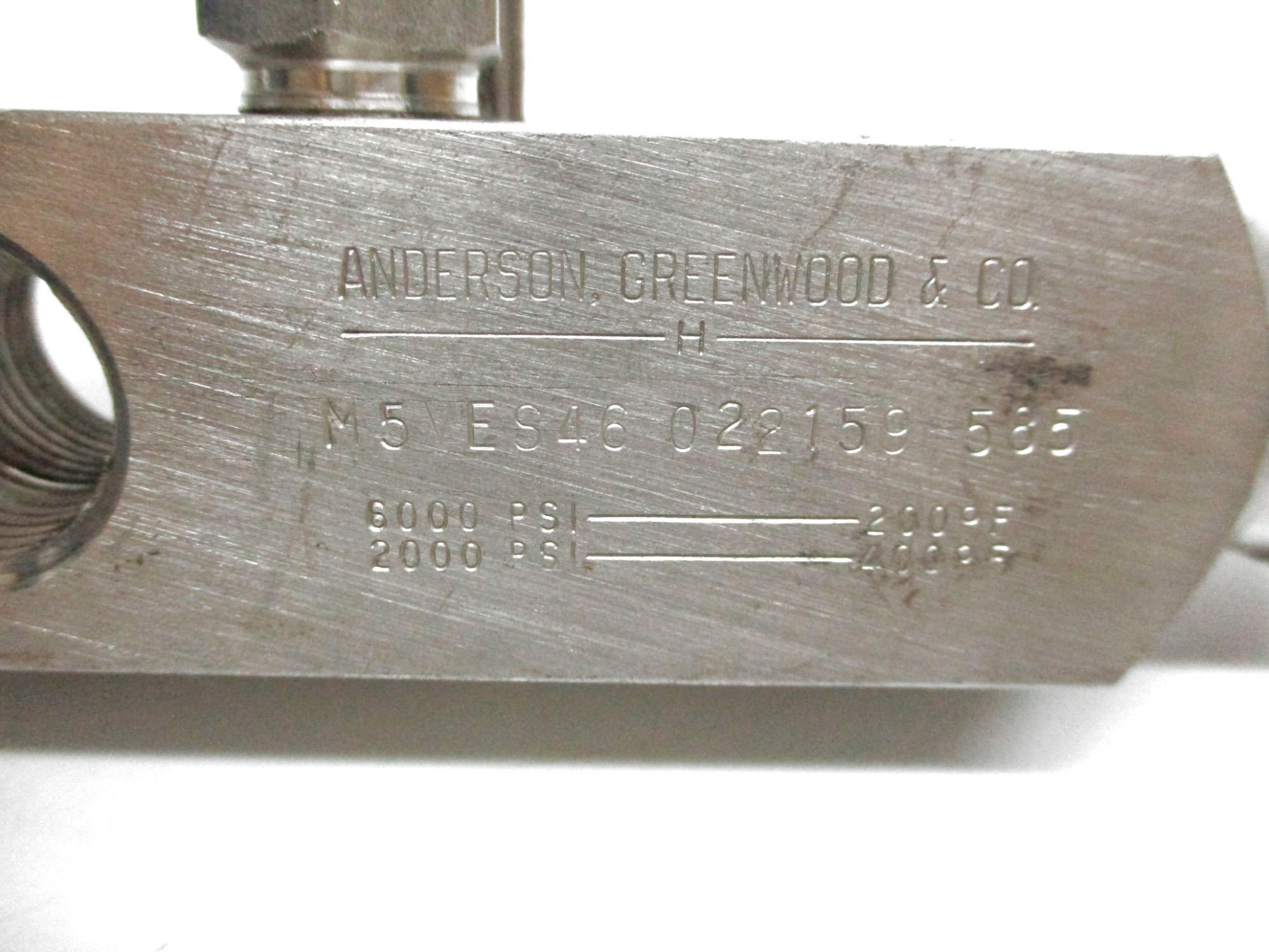 ANDERSON GREENWOOD M5VES46022159585 UNMP