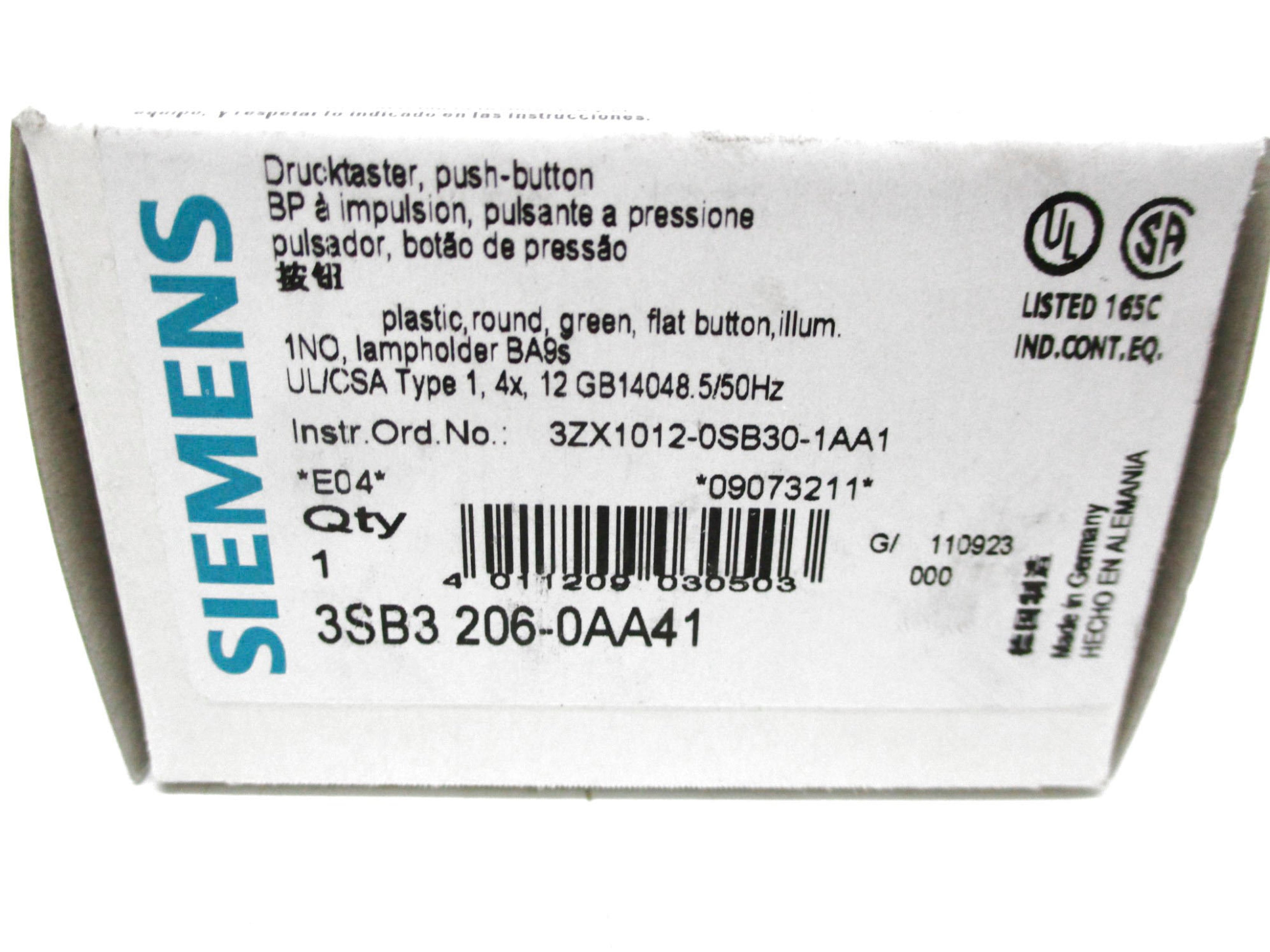 SIEMENS 3SB3206-0AA41 NSMP