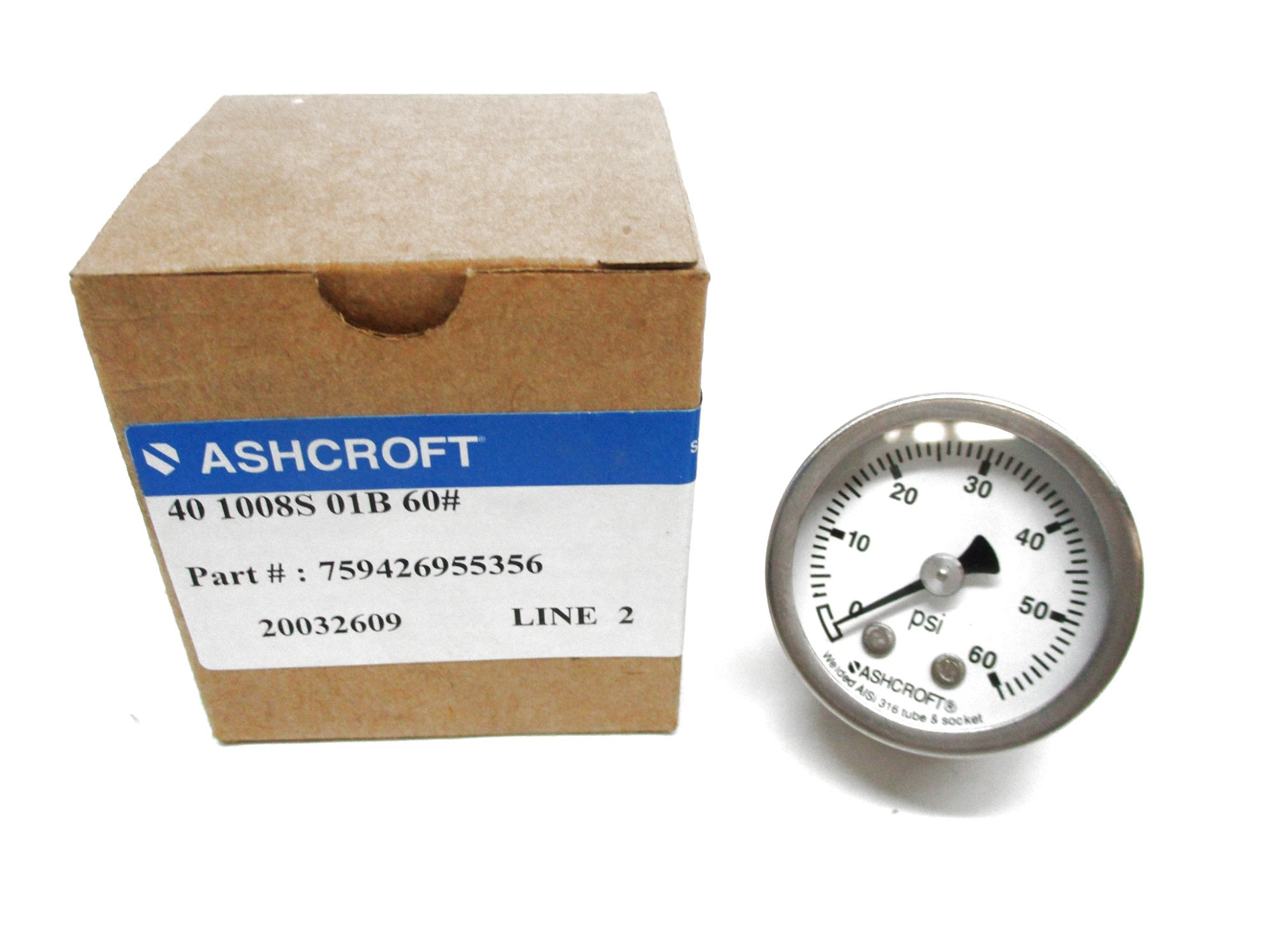 ASHCROFT 401008S01B60# NSMP