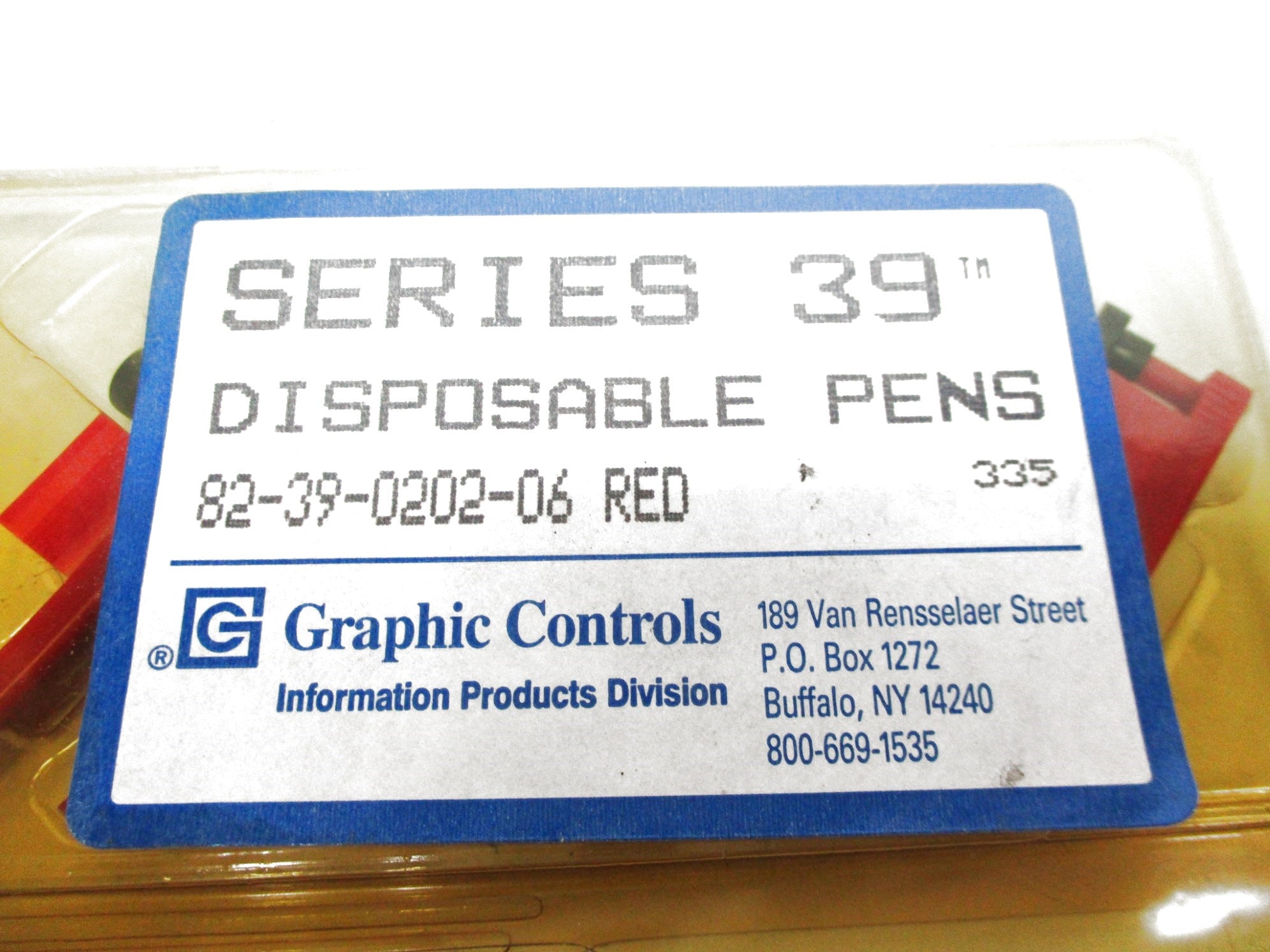 GRAPHIC CONTROLS 82-39-0202-06 (PKG OF 6) NSMP