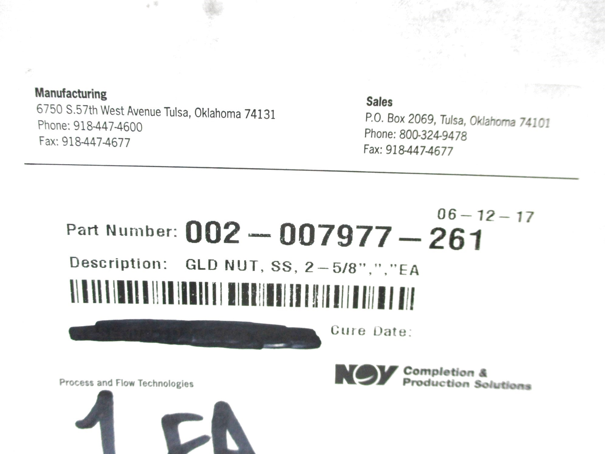 NOY 002-007977-261 NSMP