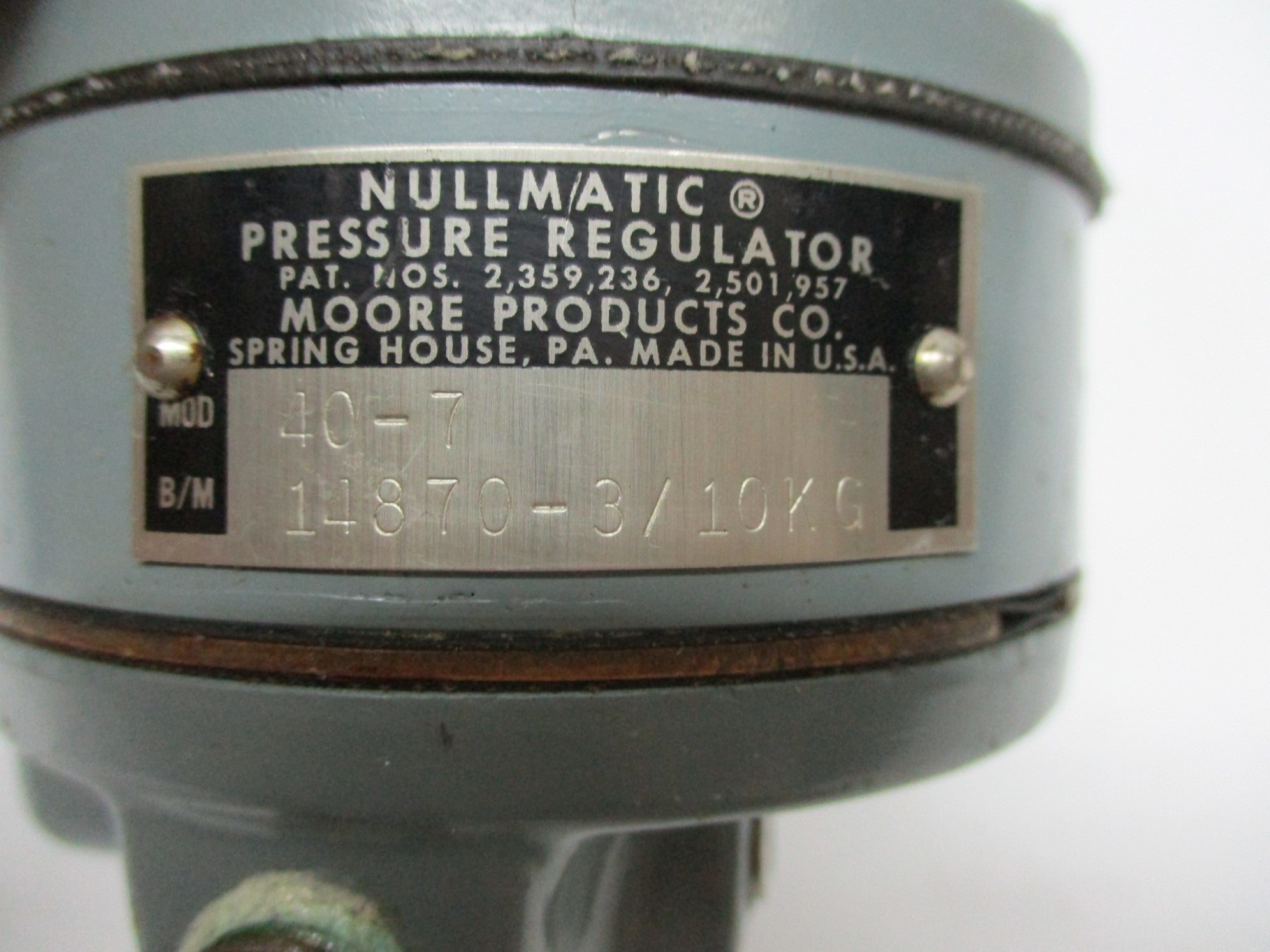 MOORE PRODUCTS 40-7 UNMP