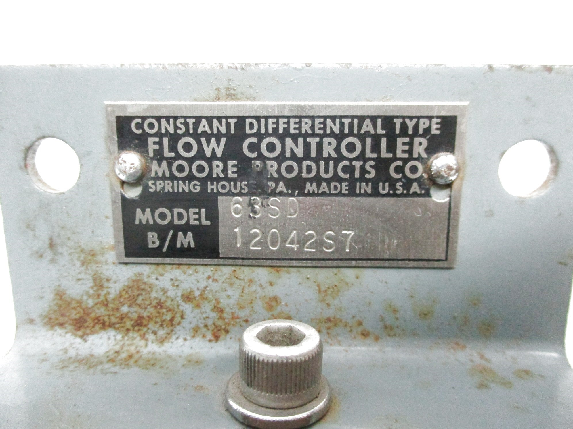 MOORE PRODUCTS 63SD UNMP