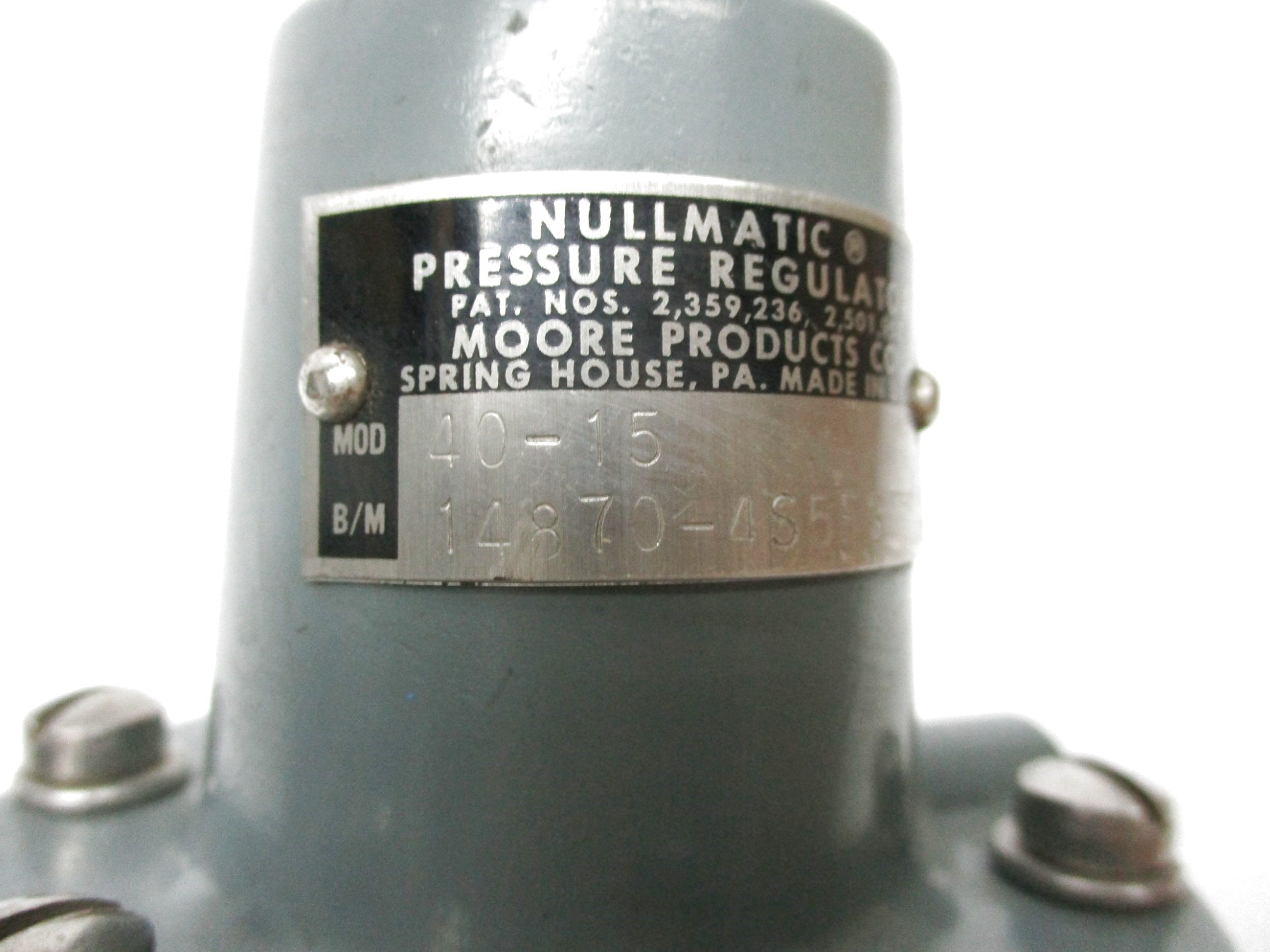 MOORE PRODUCTS 40-15 UNMP