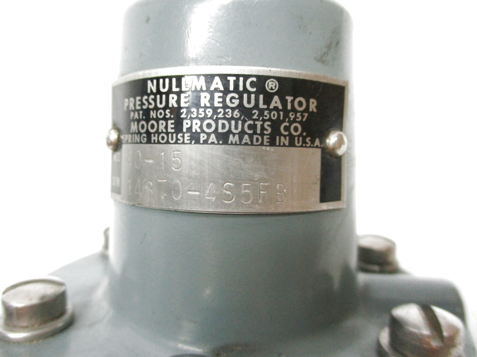 MOORE PRODUCTS 40-15 UNMP