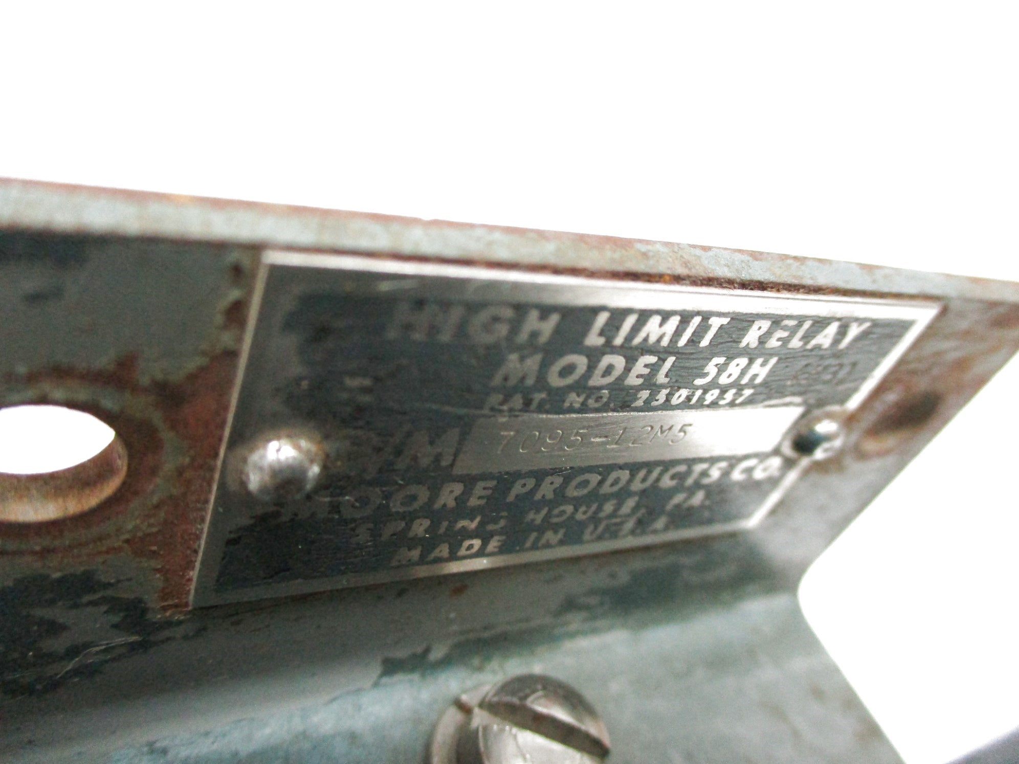 MOORE PRODUCTS 58H UNMP
