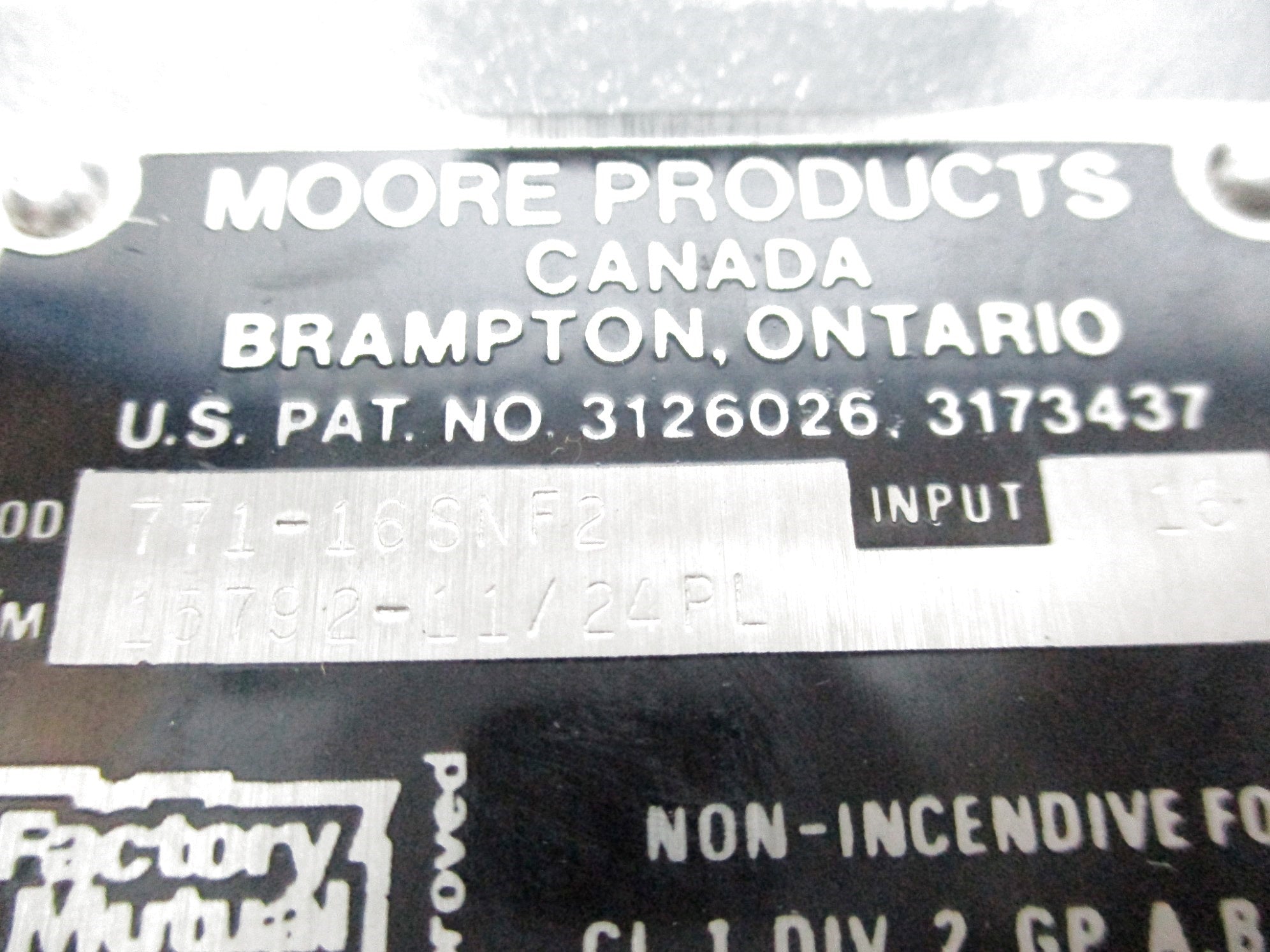 DEVAR MOORE PRODUCTS 18-150-1 771-16SNF2 NSNP