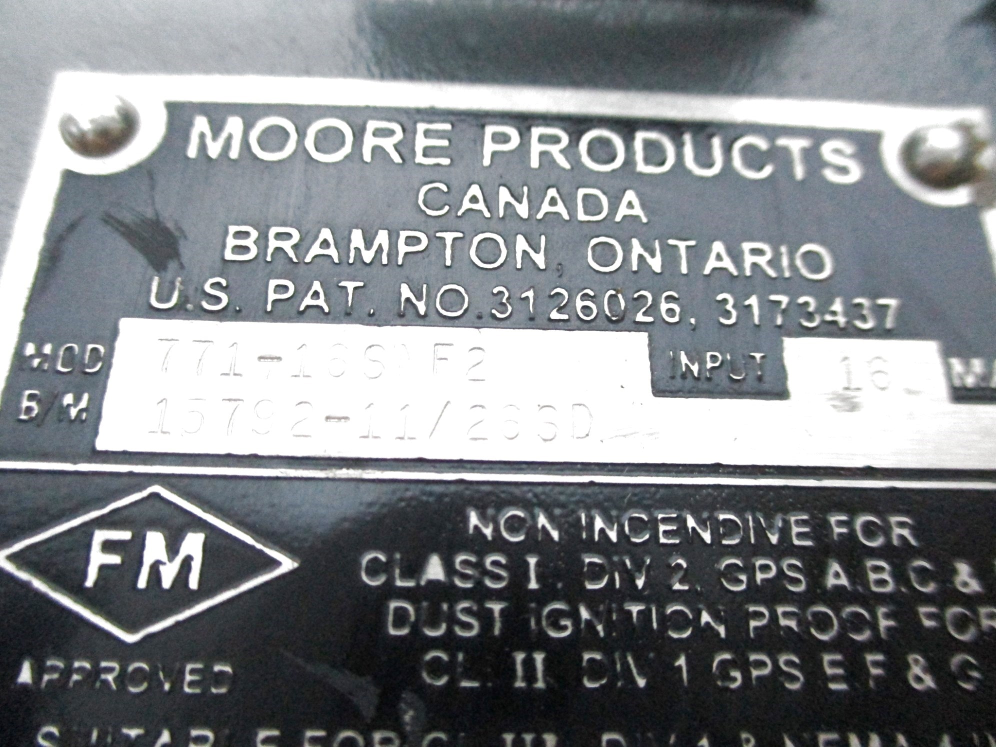 DEVAR MOORE PRODUCTS 18-155-1 771-16SNF2 NSNP