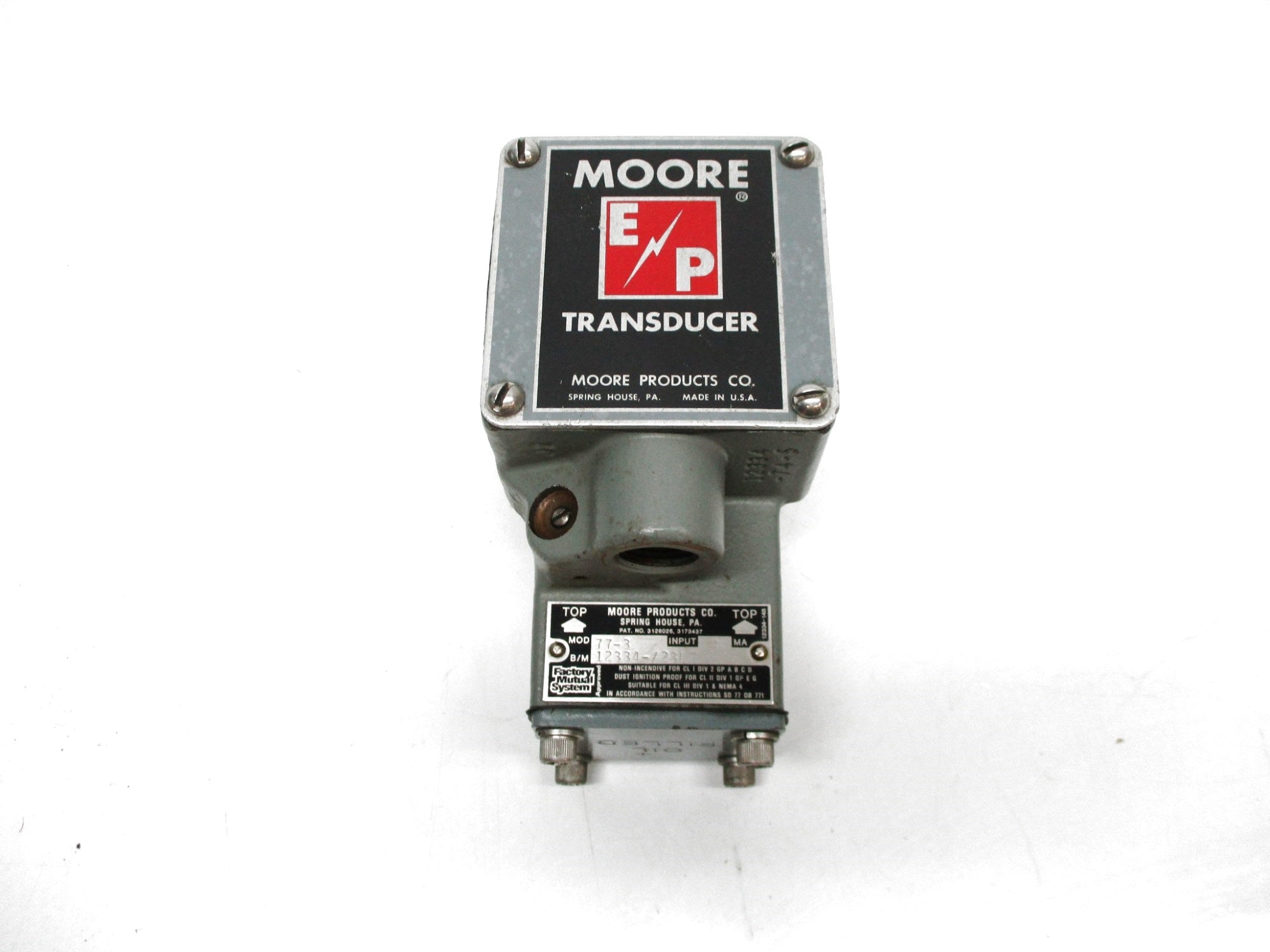 MOORE PRODUCTS 77-3 UNMP