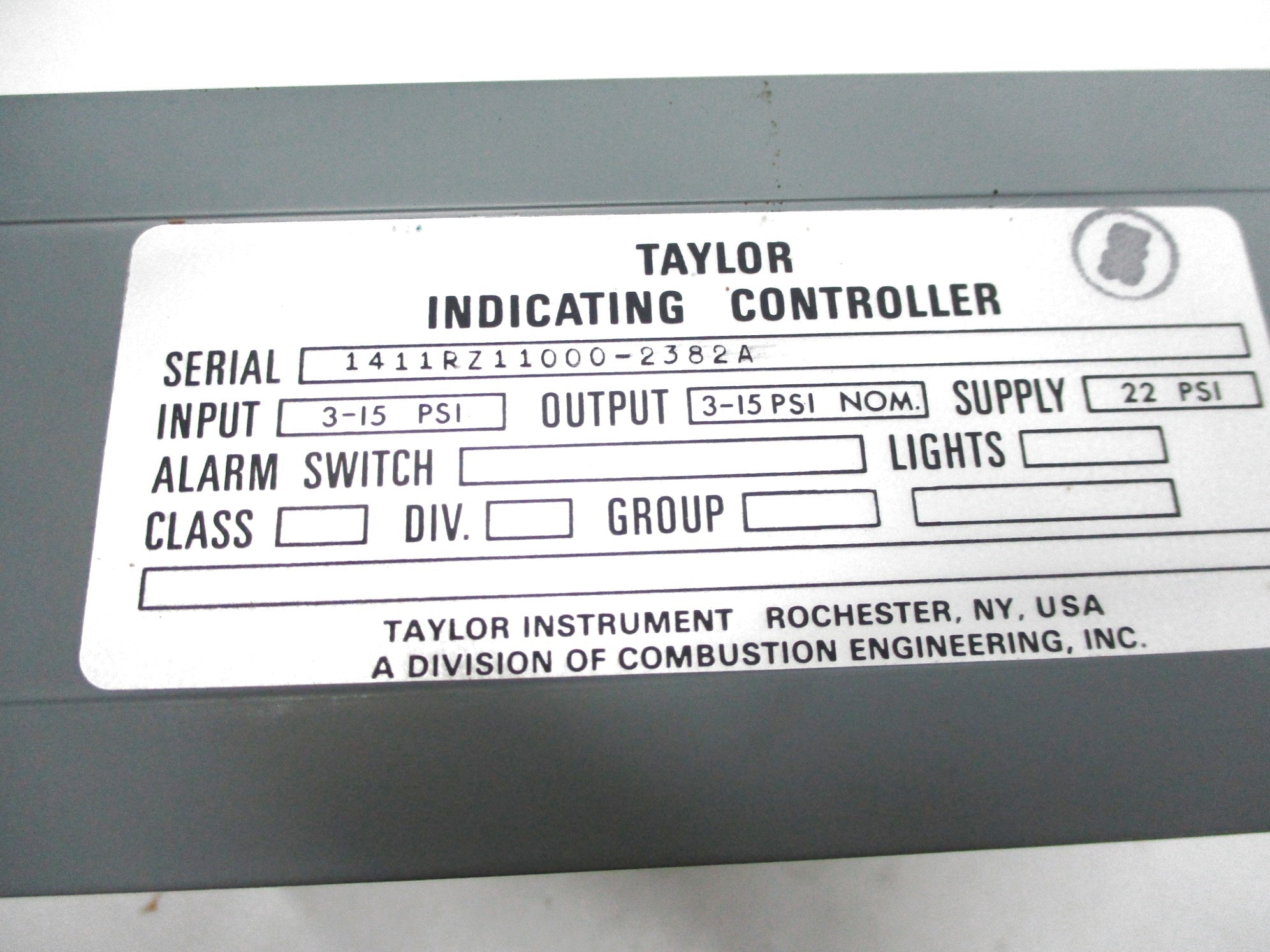 TAYLOR INSTRUMENTS 1411RZ11RZ11000-2382A NSMP