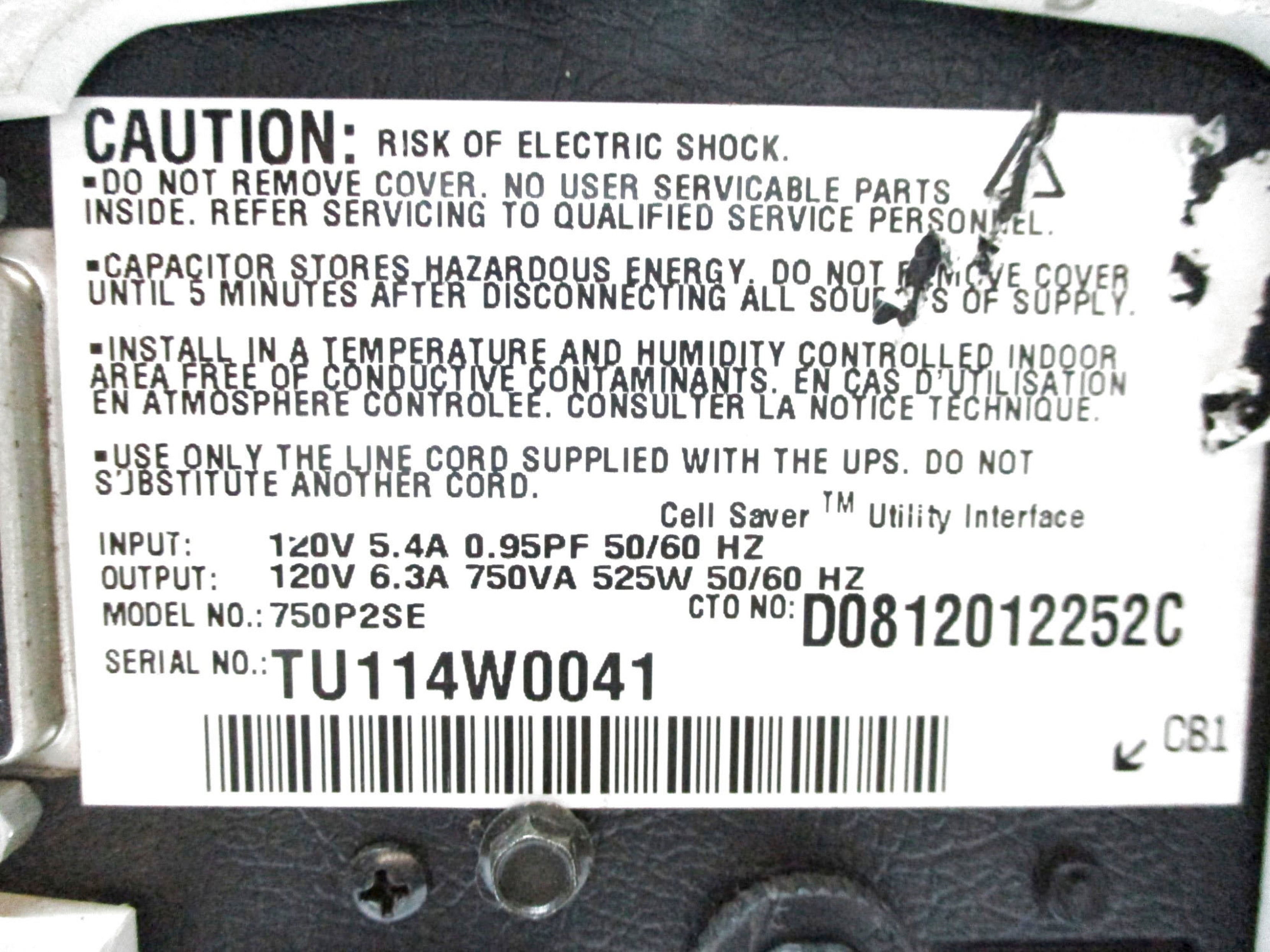 POWERWARE 750P2SE UNMP