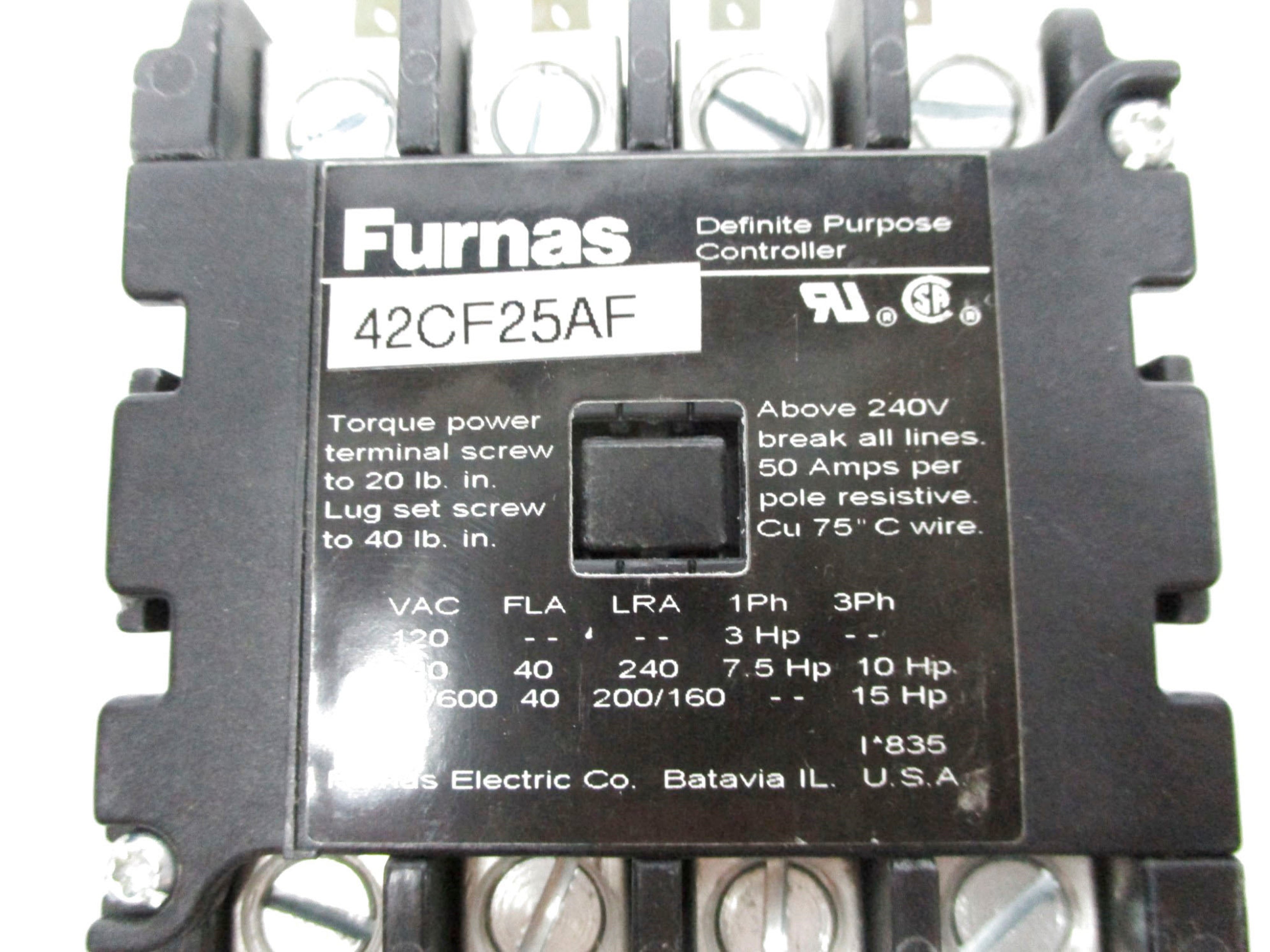 FURNAS 42CF25AF 110/120V (AS PICTURED) NSNP