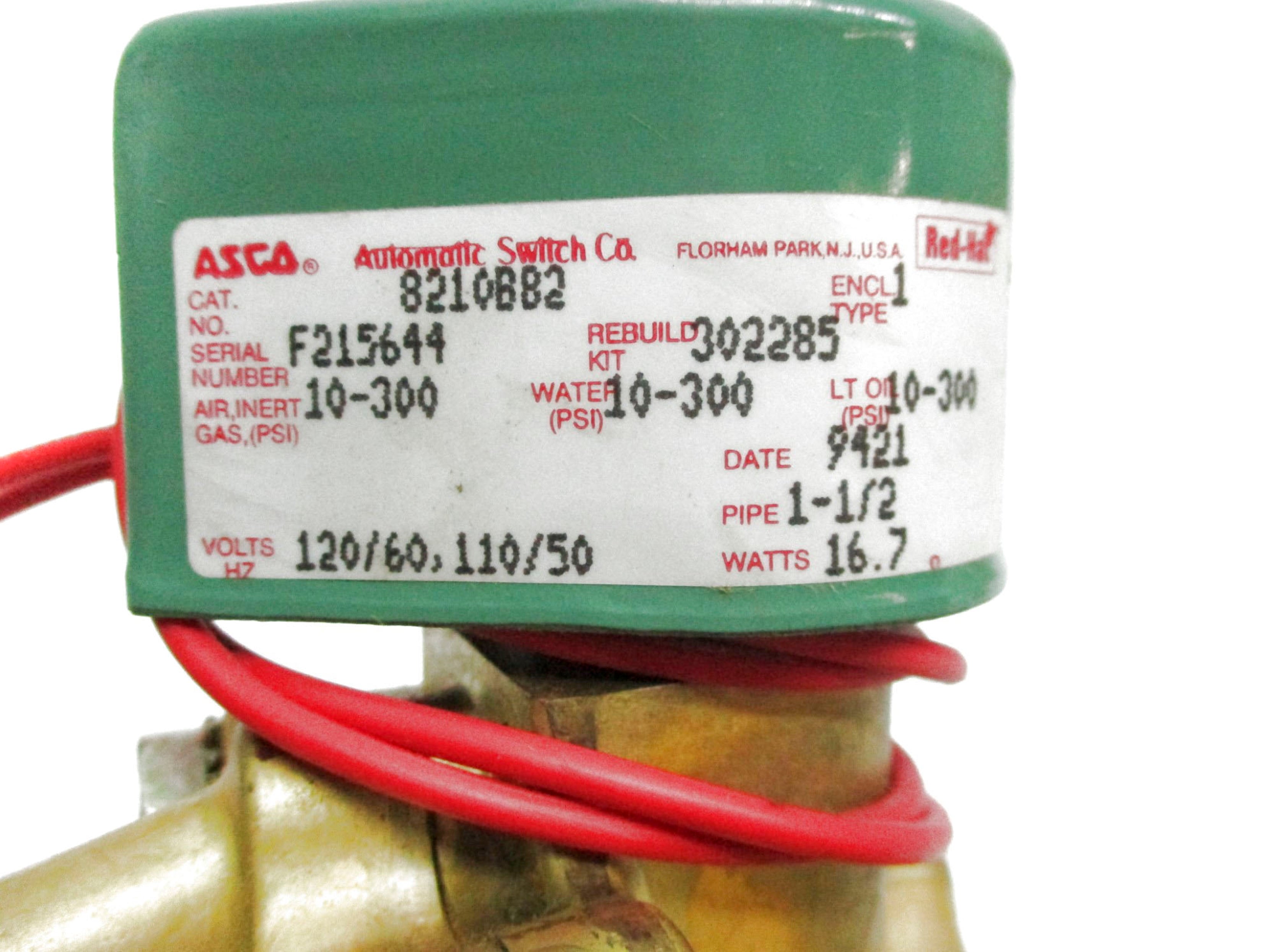 ASCO 8210B82 110/120V NSMP