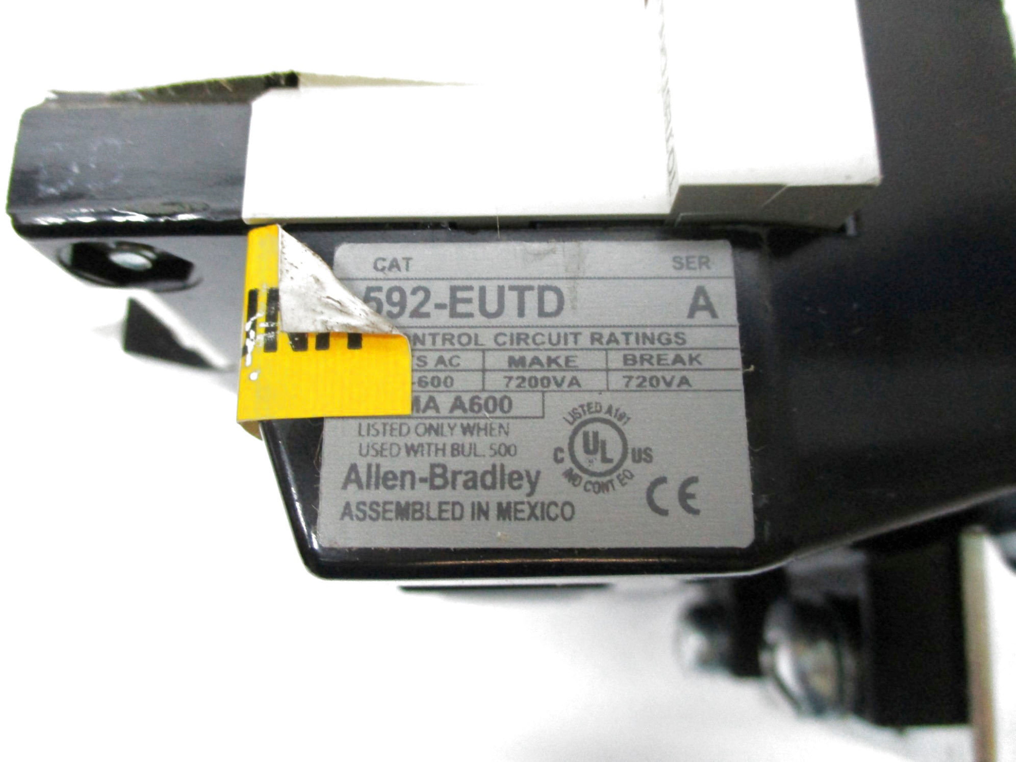 ALLEN BRADLEY 592-EUTD SER. A (BR/WH) NSMP