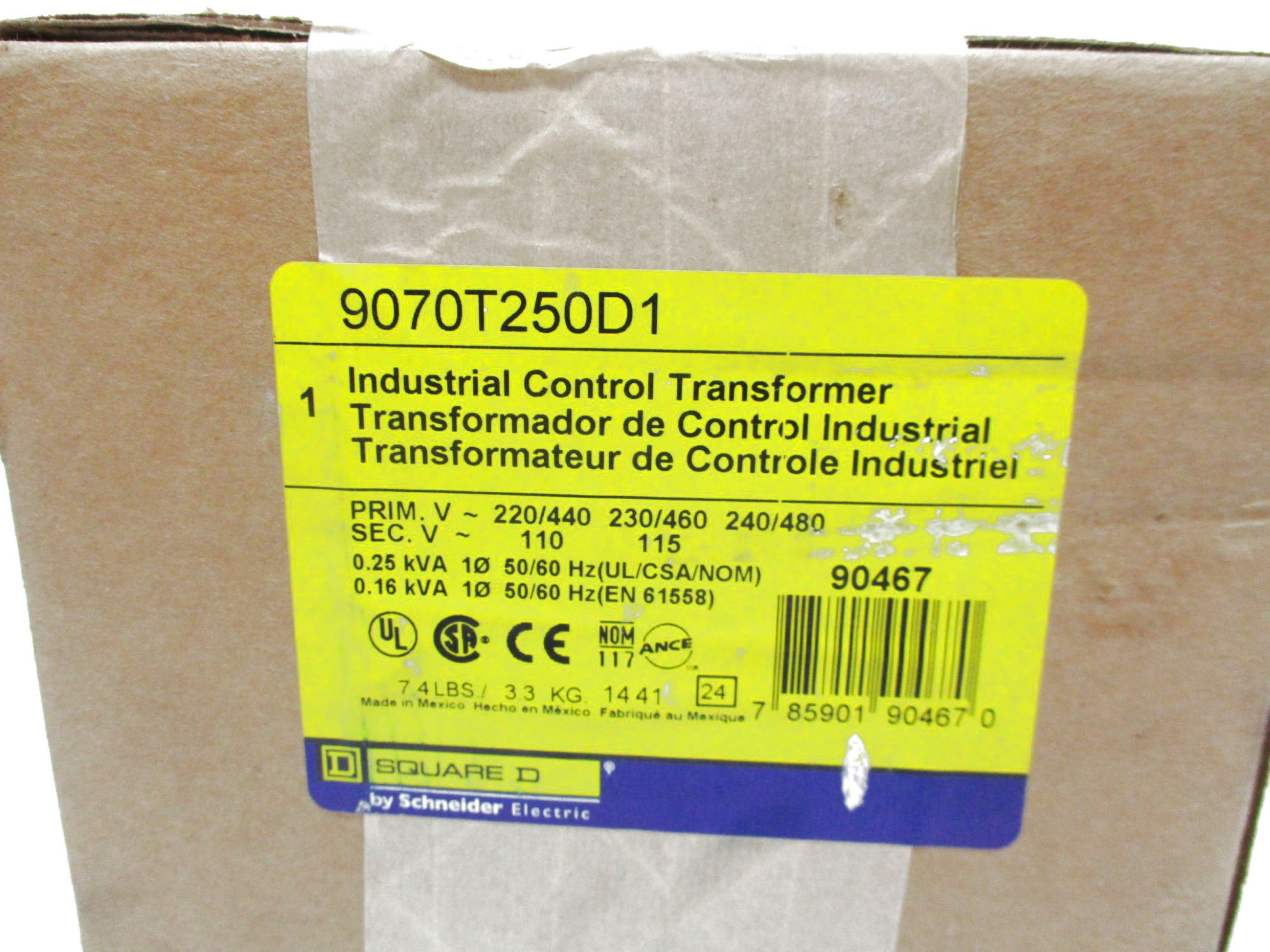 SQUARE D 9070T250D1 480V NSFS
