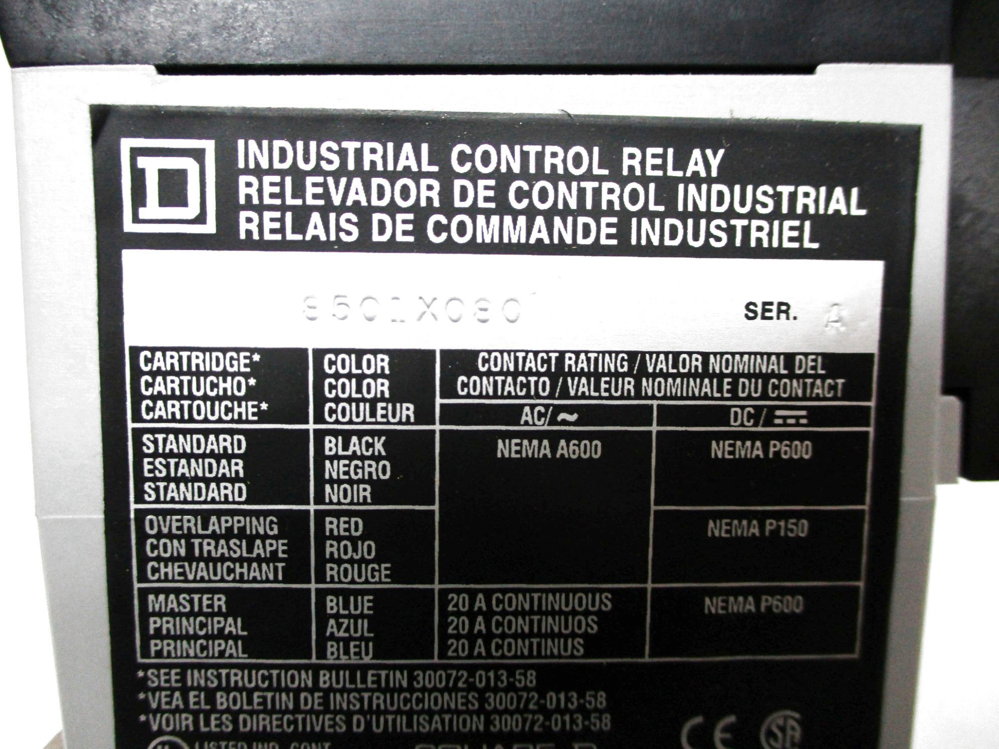 SQUARE D 8501XO80V02 110/120V (AS PICTURED) NSMP