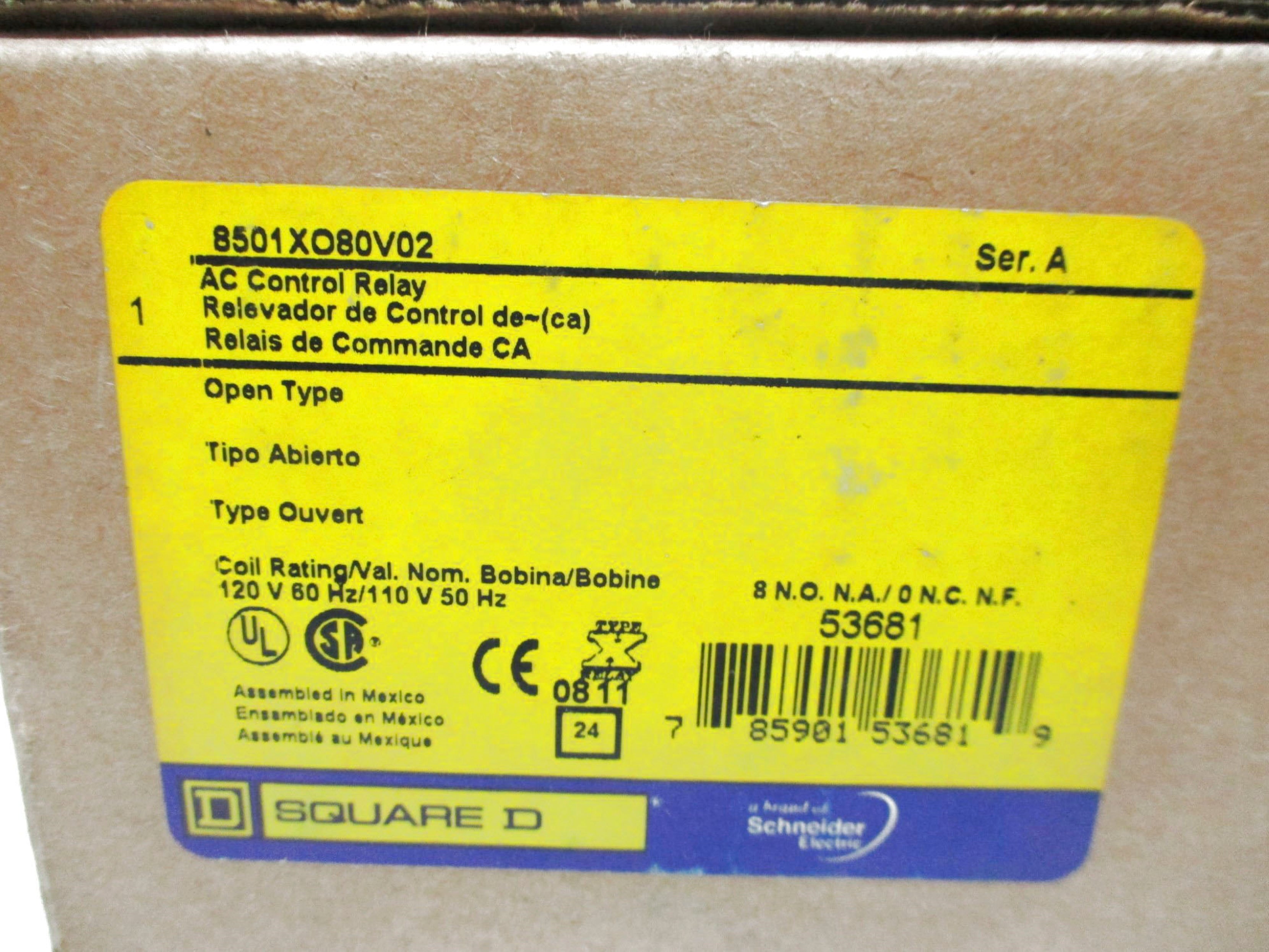 SQUARE D 8501XO80V02 110/120V (AS PICTURED) NSMP