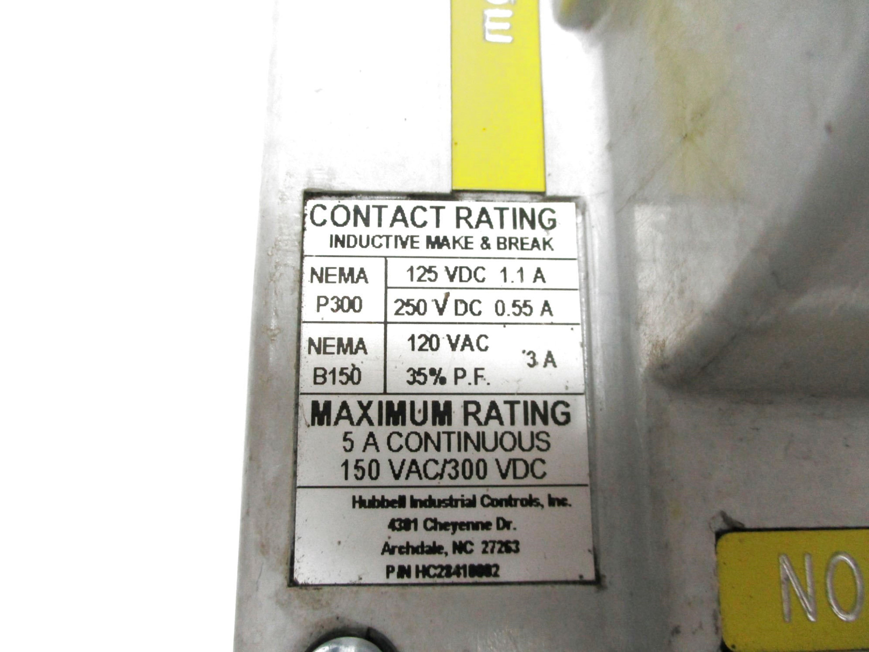 HUBBELL TYPE 4211 HC42110280 NSNP