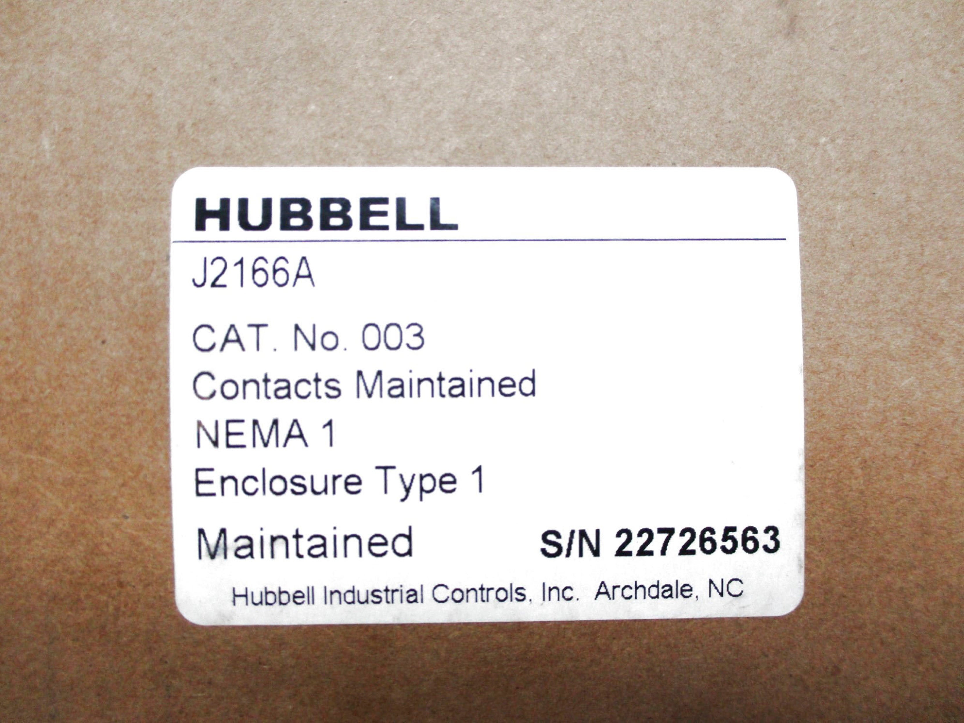 HUBBELL J2166A NSMP