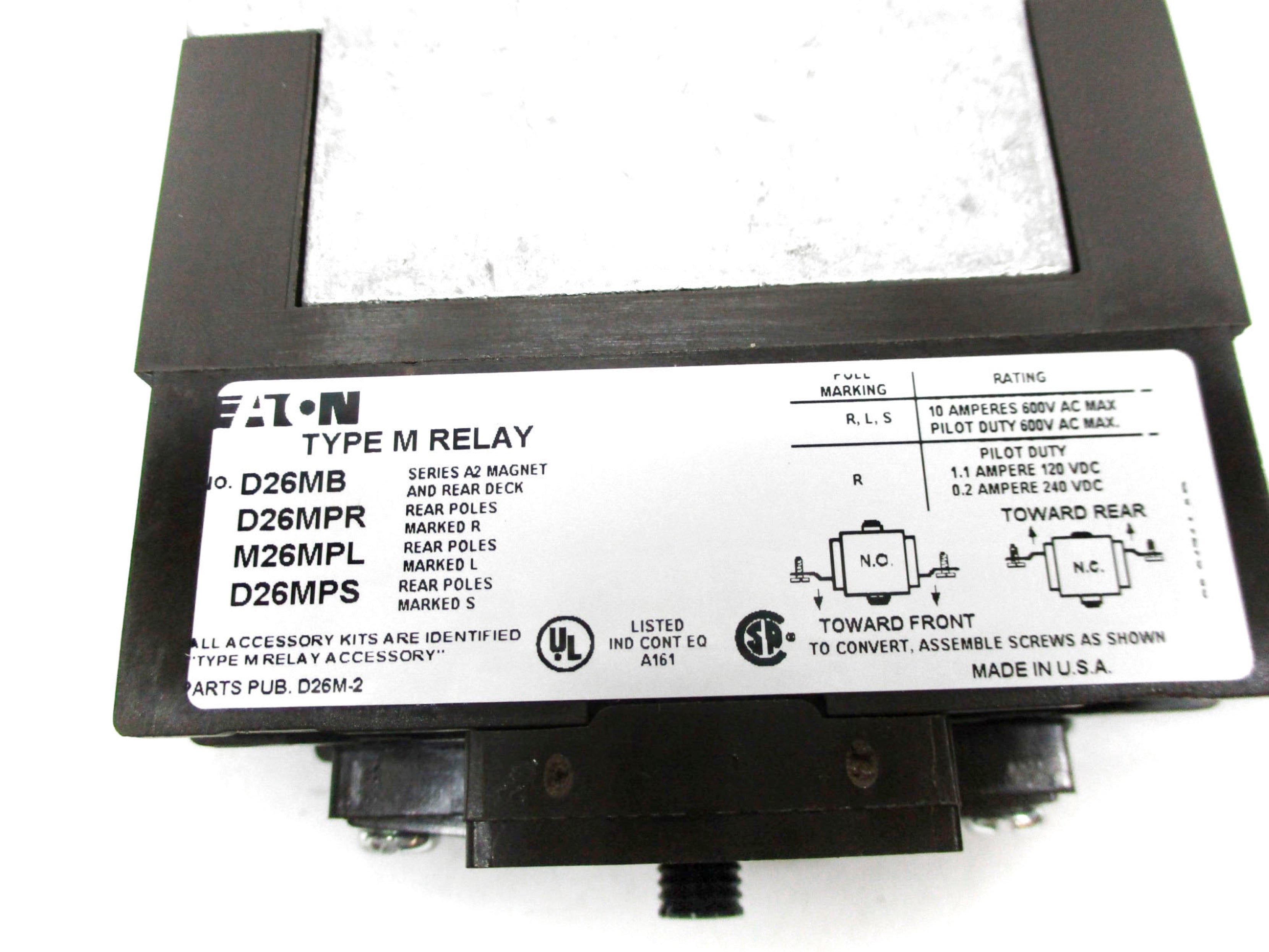 CUTLER HAMMER D26MR40A 110/120VAC 10A NSMP