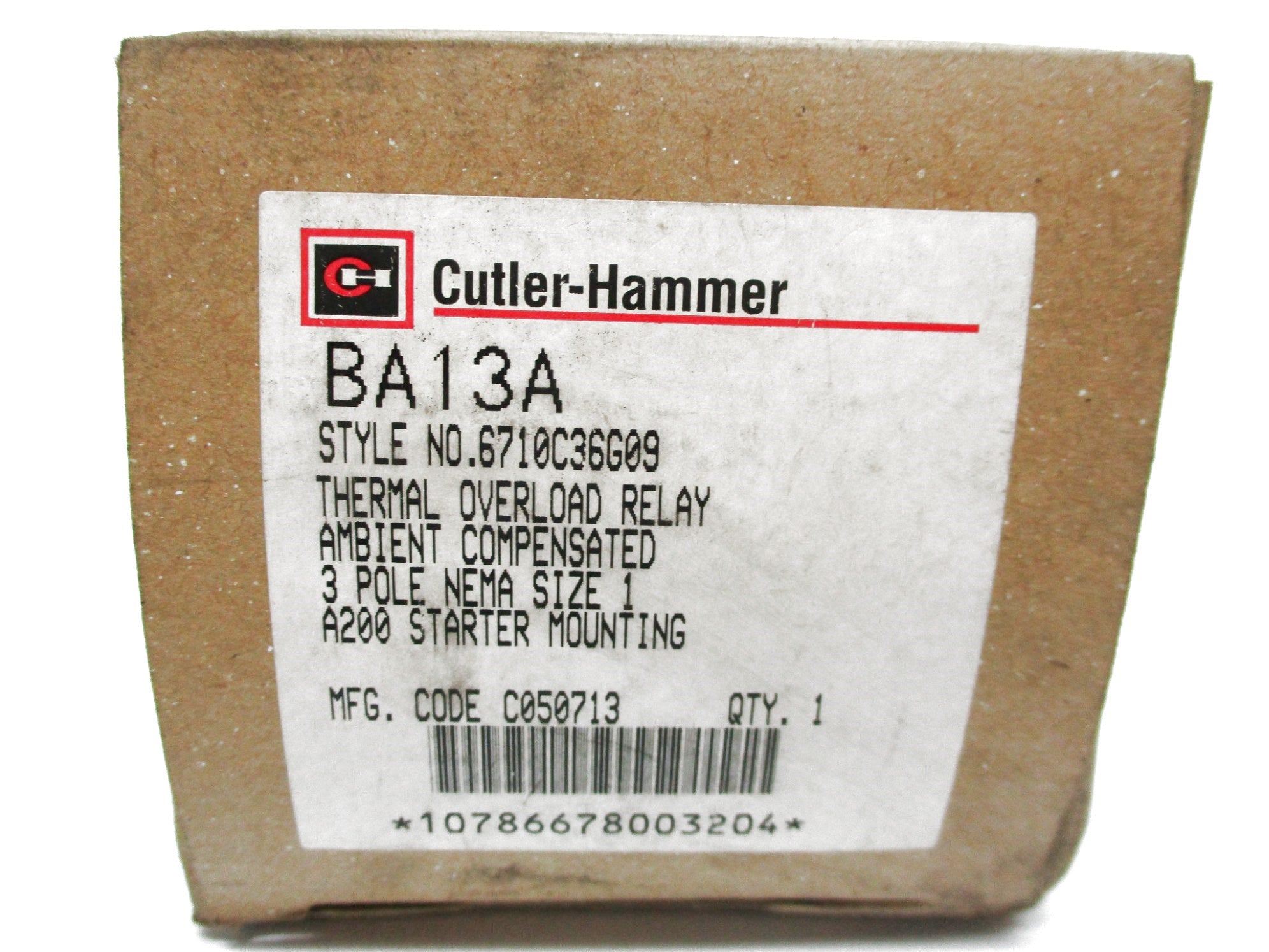 CUTLER HAMMER BA13A NSMP