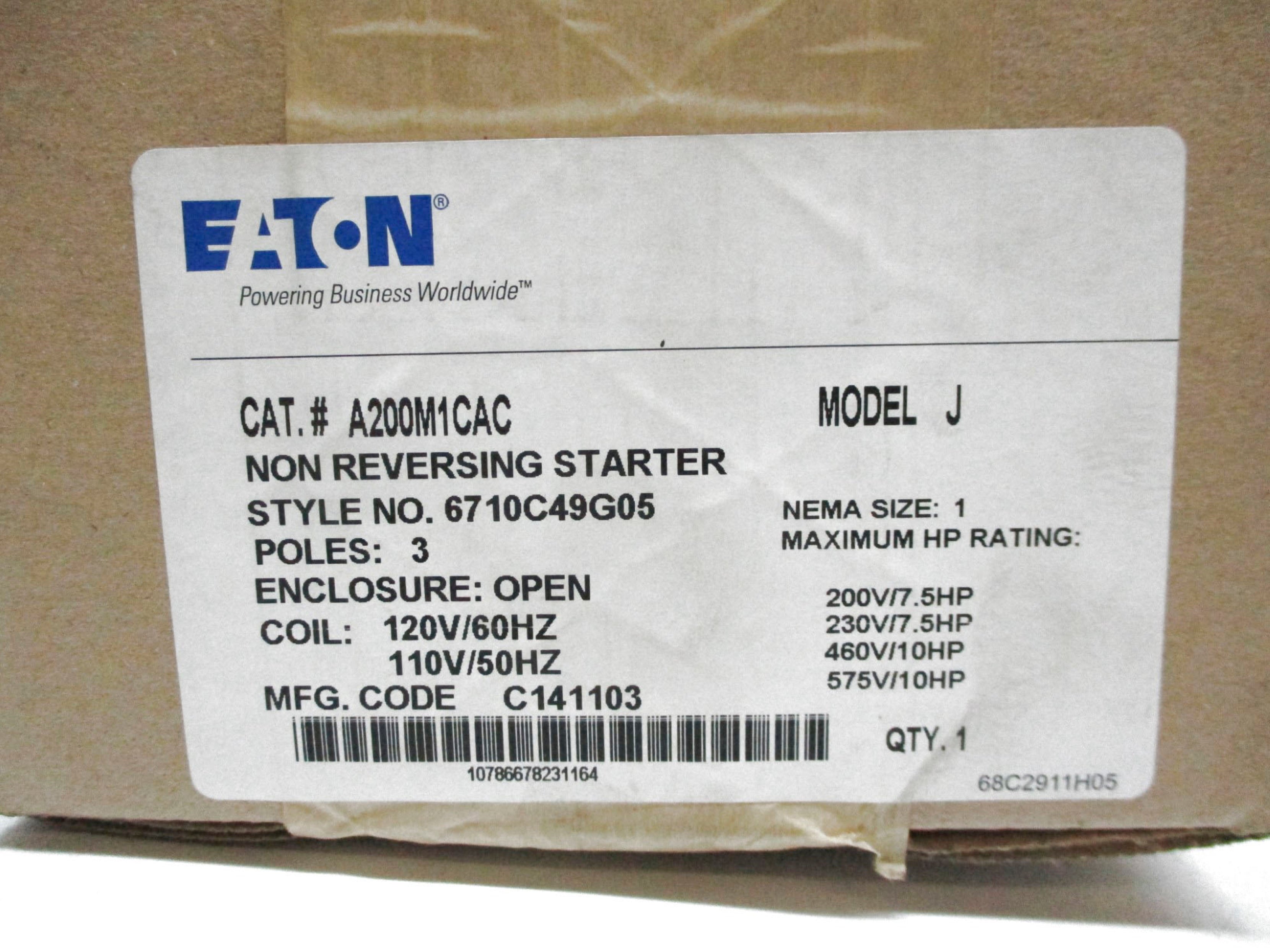EATON A200M1CAC NSFS