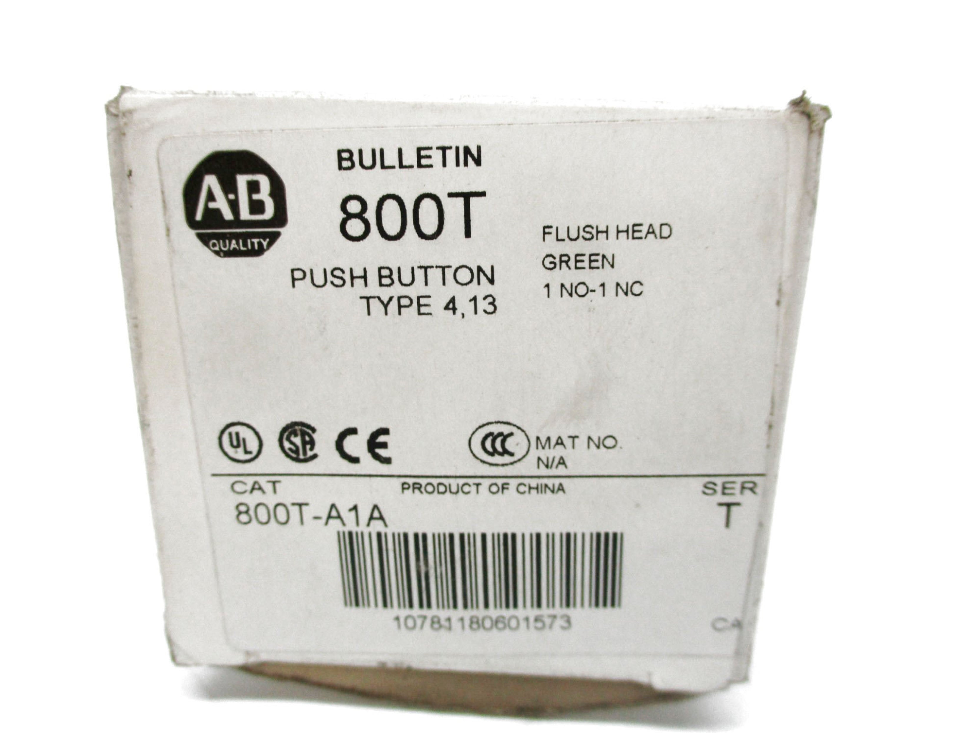 ALLEN BRADLEY 800T-A1 SER. T (AS PICTURED) NSNP