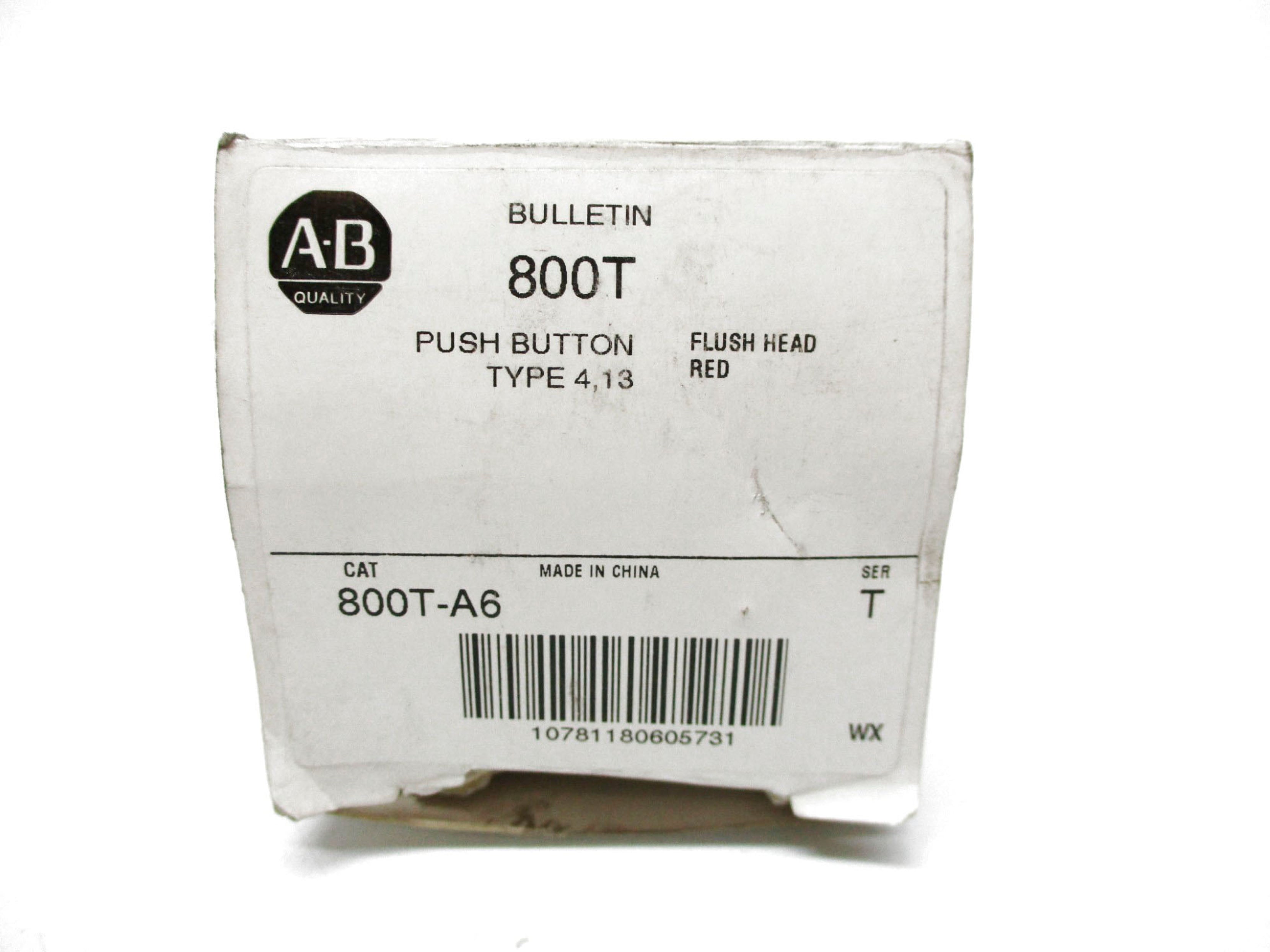 ALLEN BRADLEY 800T-A6 SER. T (WH) NSMP