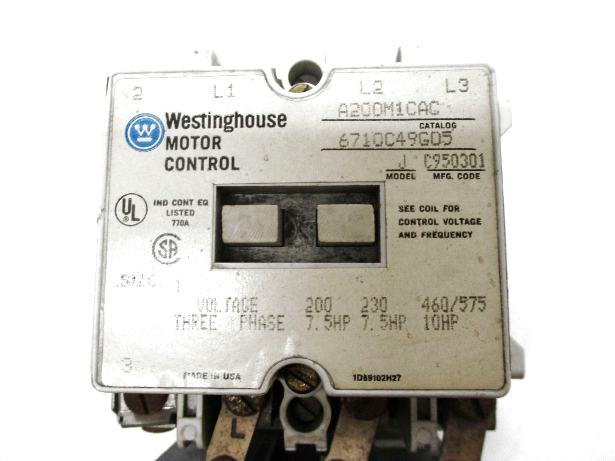 WESTINGHOUSE A200M1CAC UNMP