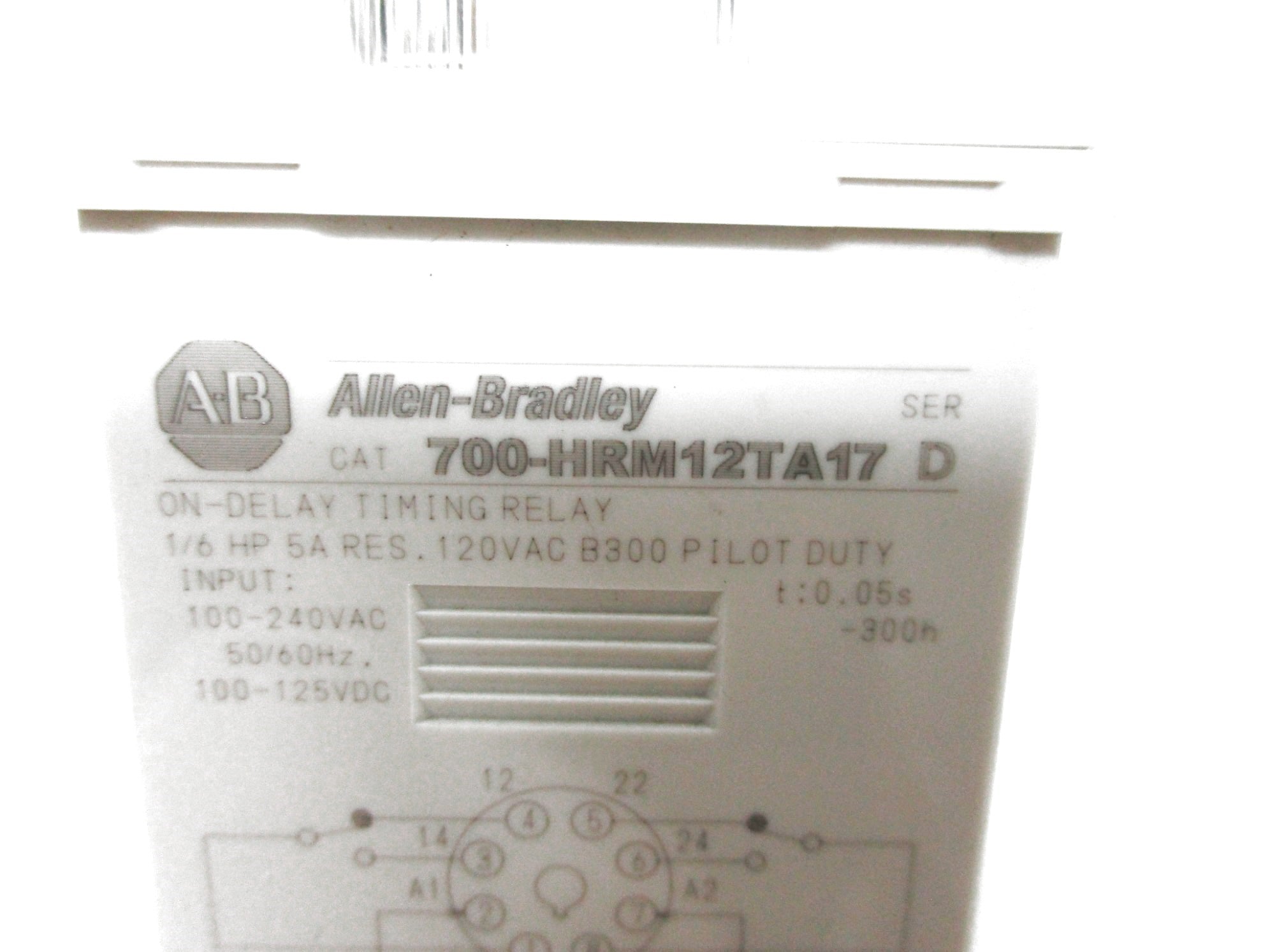 ALLEN BRADLEY 700-HRM12TA17 SER. D 100-240VAC NSNP