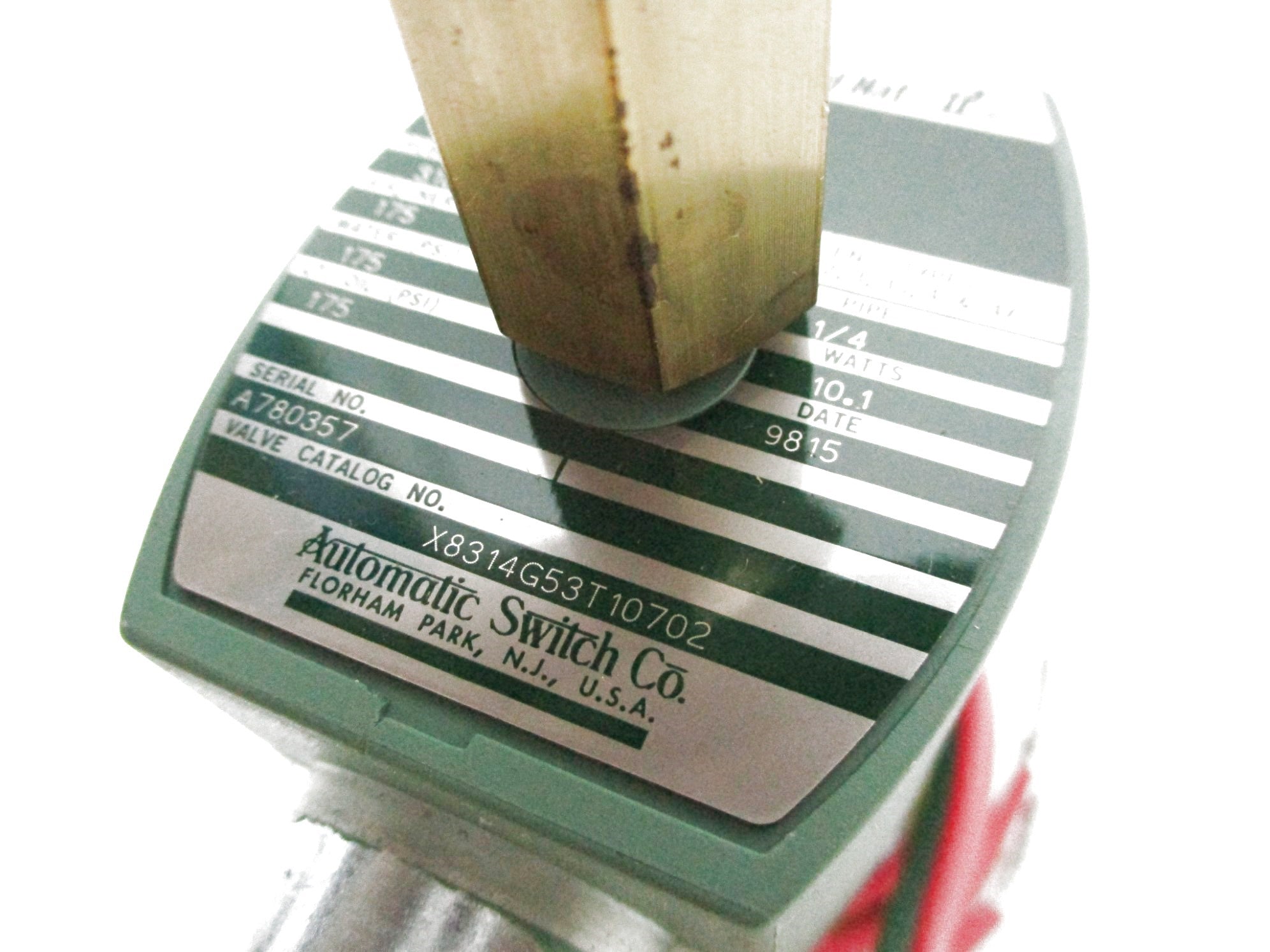 ASCO X8314GM53T10702 120/60 110/50 175PSI NSMP