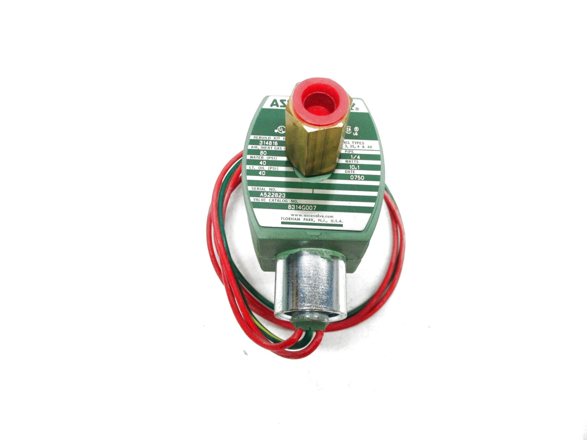 ASCO 8314G007 120/60 110/50 40PSI NSMP