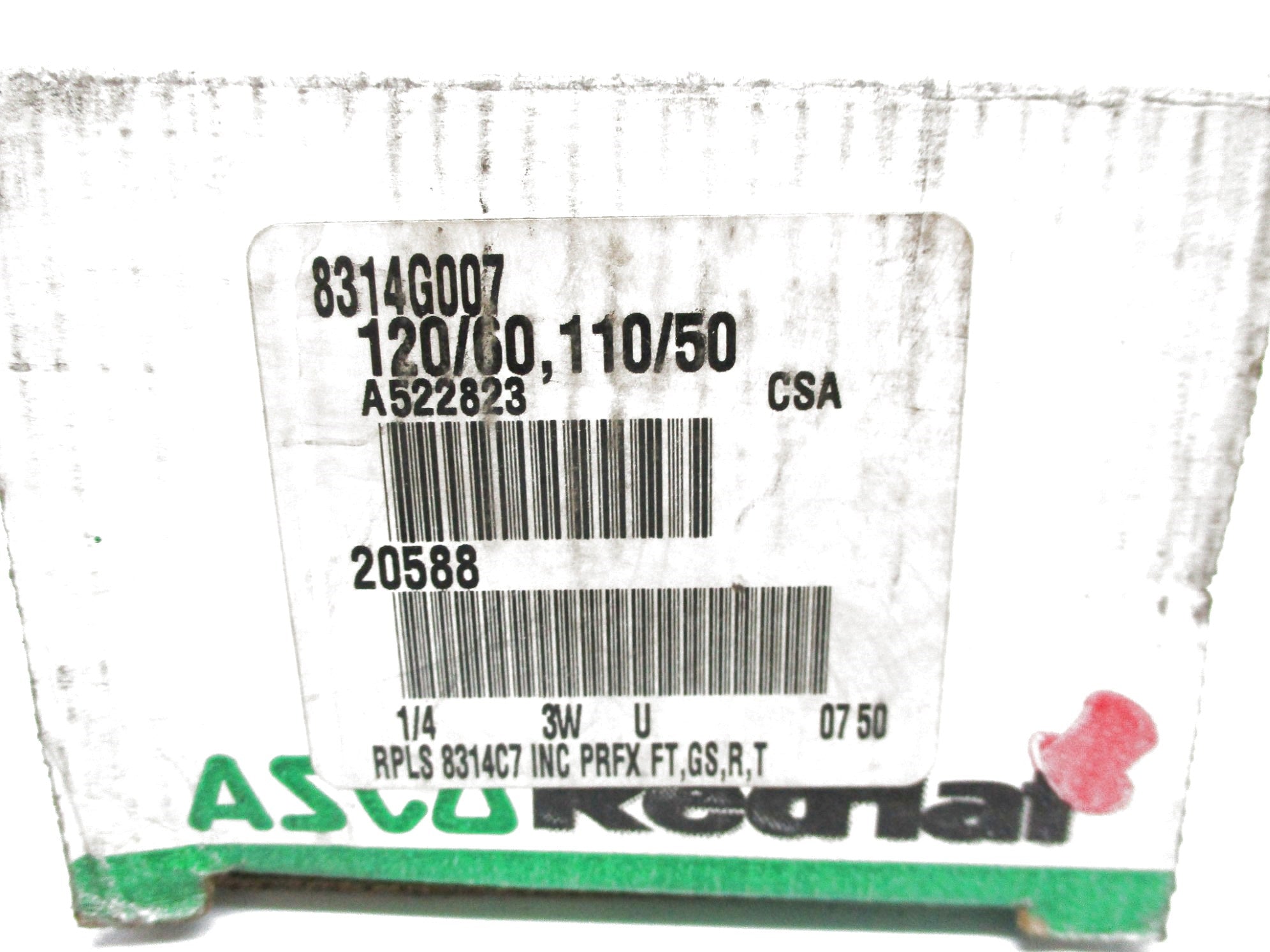 ASCO 8314G007 120/60 110/50 40PSI NSMP