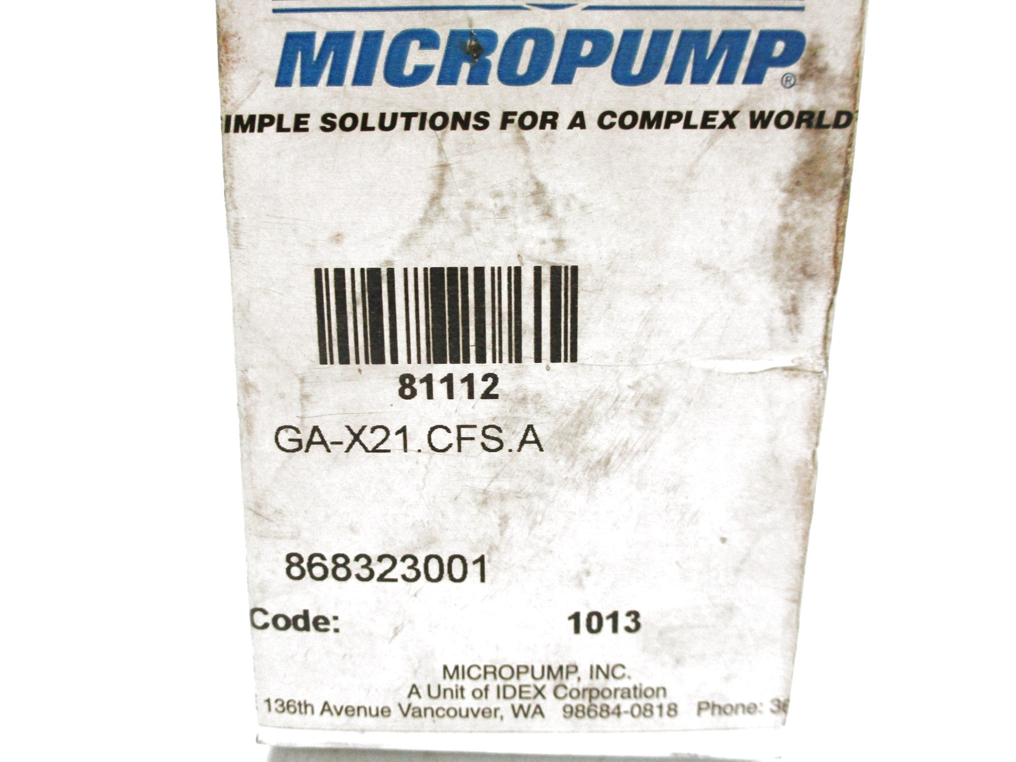 MICROPUMP 81112 NSMP