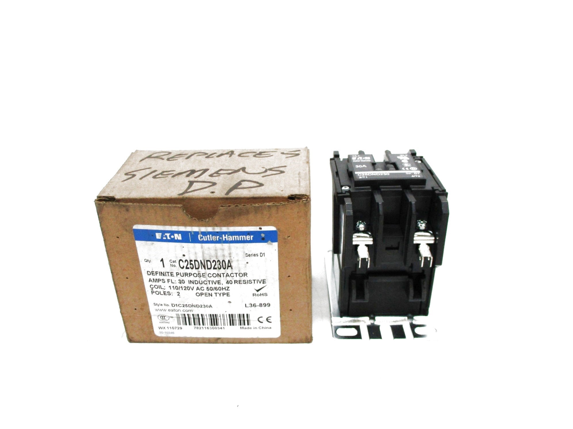 CUTLER HAMMER C25DND230A SER. D1 110/120V NSMP
