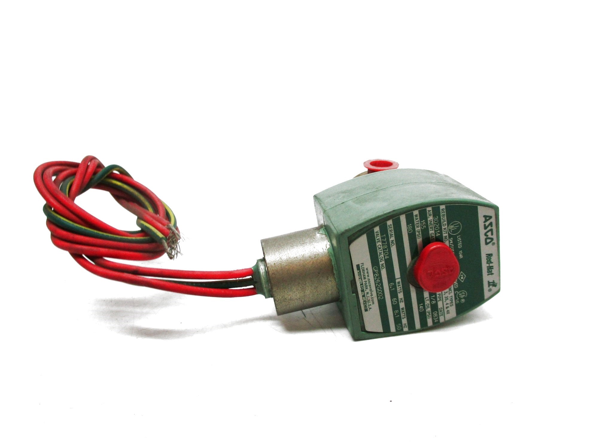 ASCO GP8262G002 120/60 110/50 180PSI UNMP