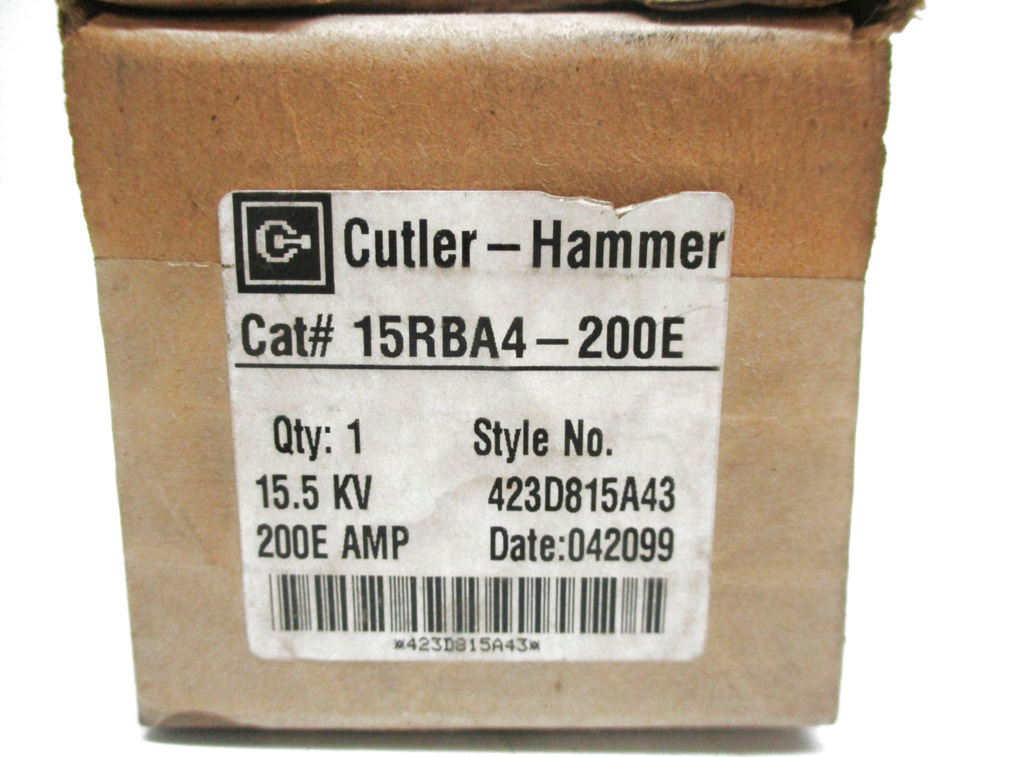 CUTLER HAMMER 15RBA4-200E NSFS