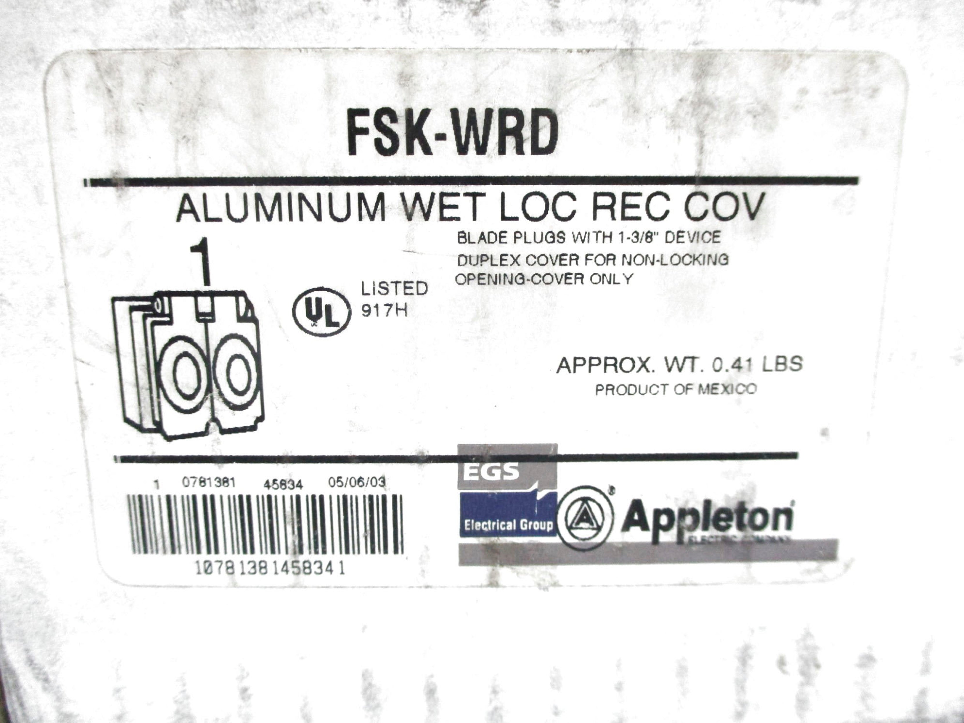 APPLETON FSK-WRD NSMP