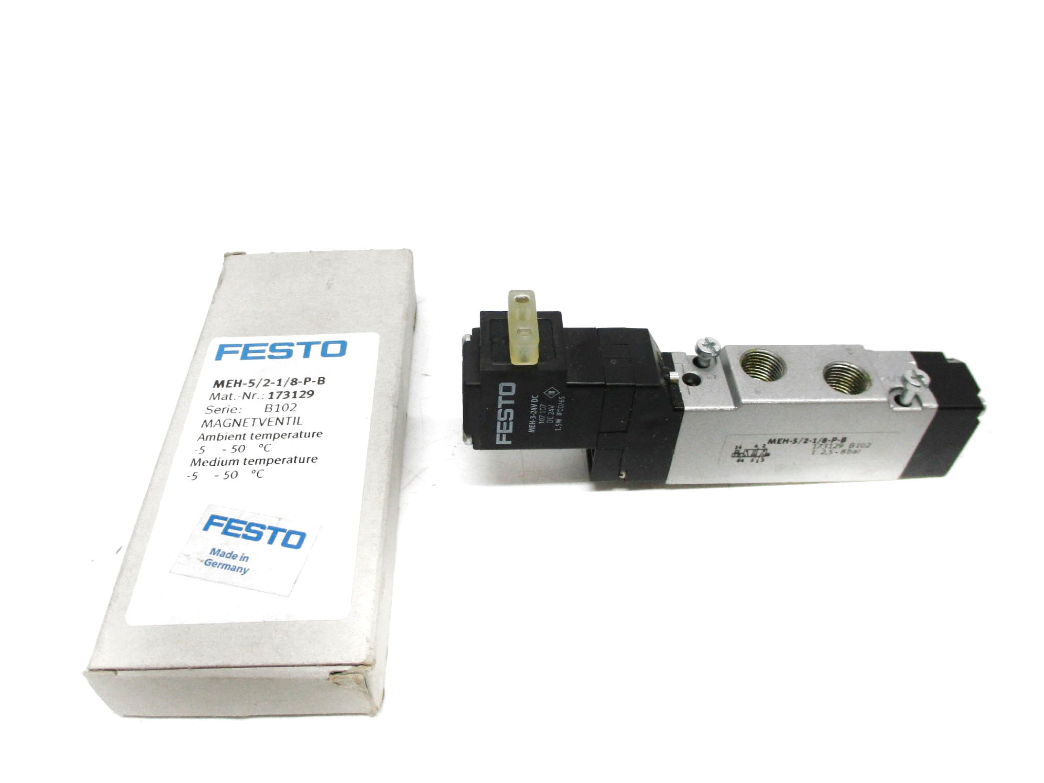 FESTO MEH-5/2-1/8-P-B 24VDC NSMP