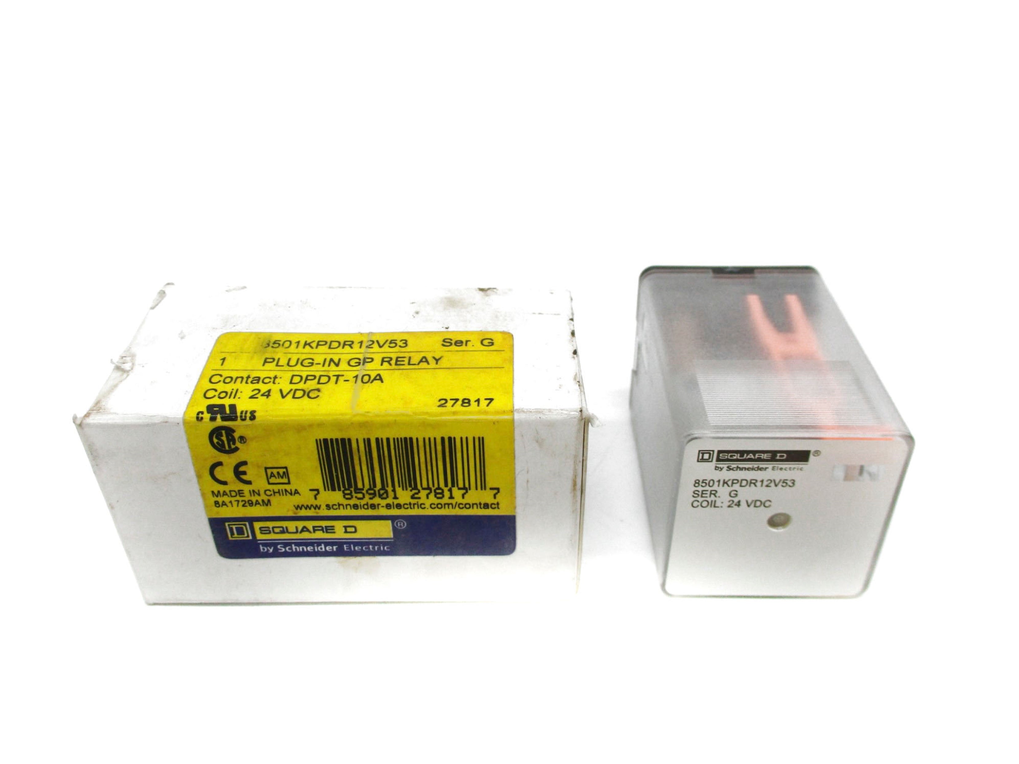 SQUARE D 8501KPDR12V53 SER.G 24VDC 10A NSMP