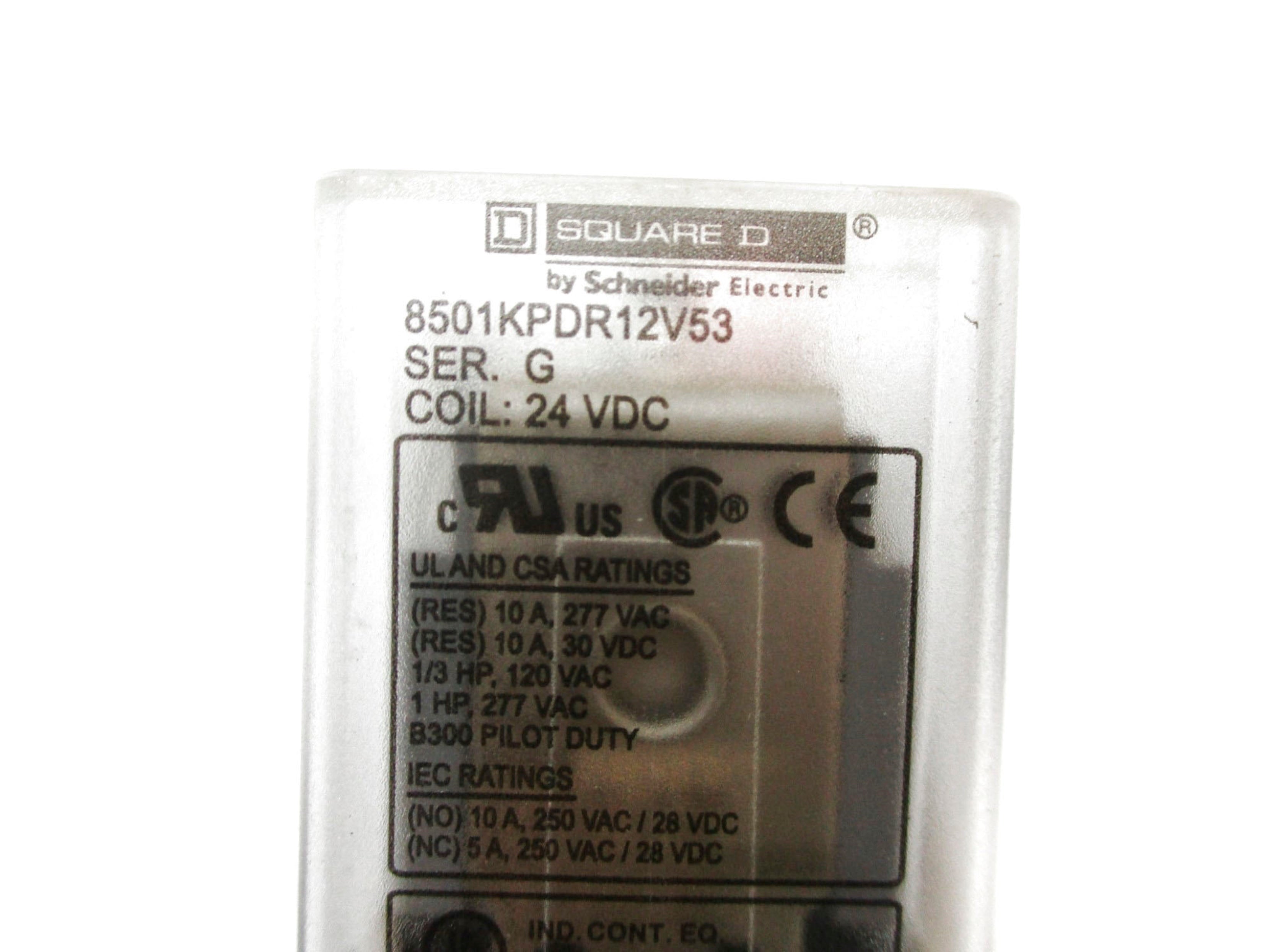 SQUARE D 8501KPDR12V53 SER.G 24VDC 10A NSMP