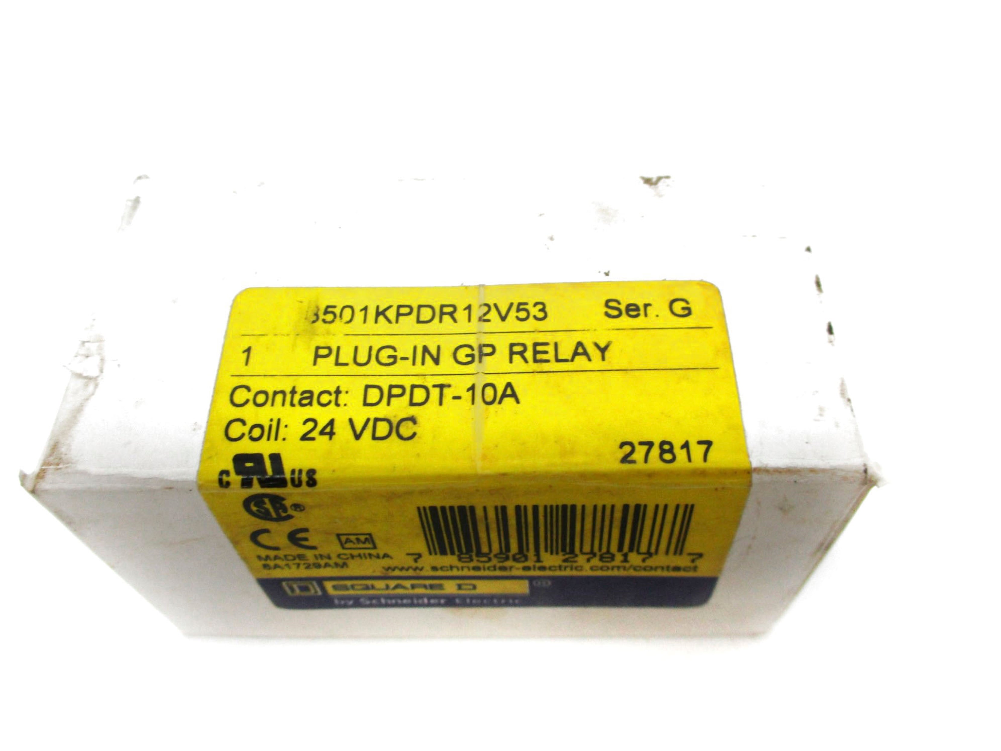 SQUARE D 8501KPDR12V53 SER.G 24VDC 10A NSMP