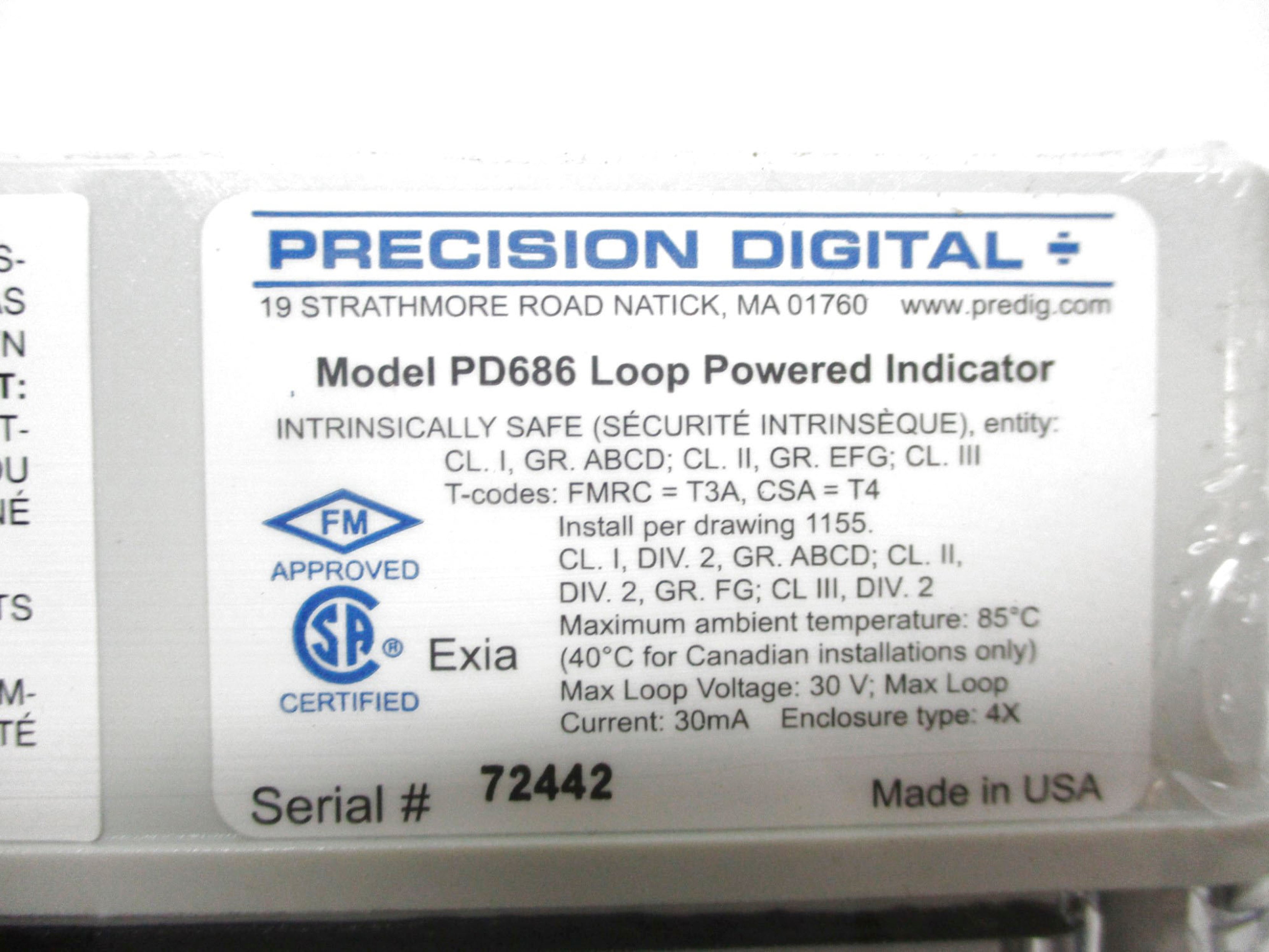 PRECISION DIGITAL PD686 NSNP