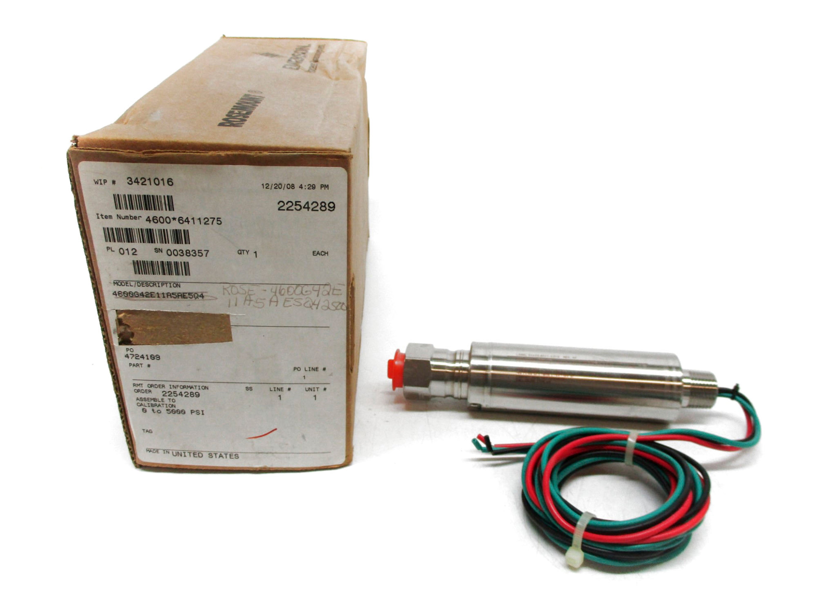 ROSEMOUNT 4600G42E11A5AE5Q4 NSMP