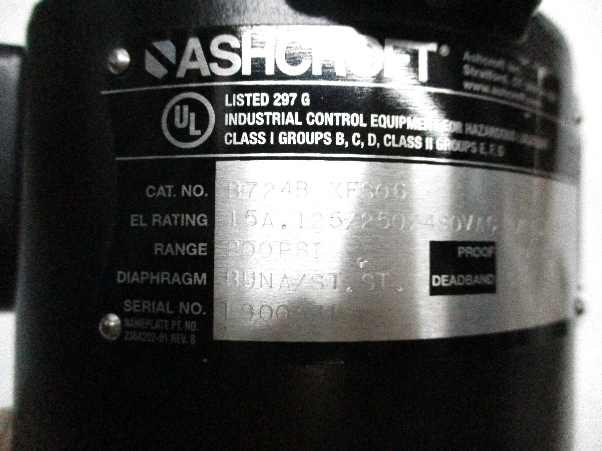 ASHCROFT B724BXFS06 NSNP