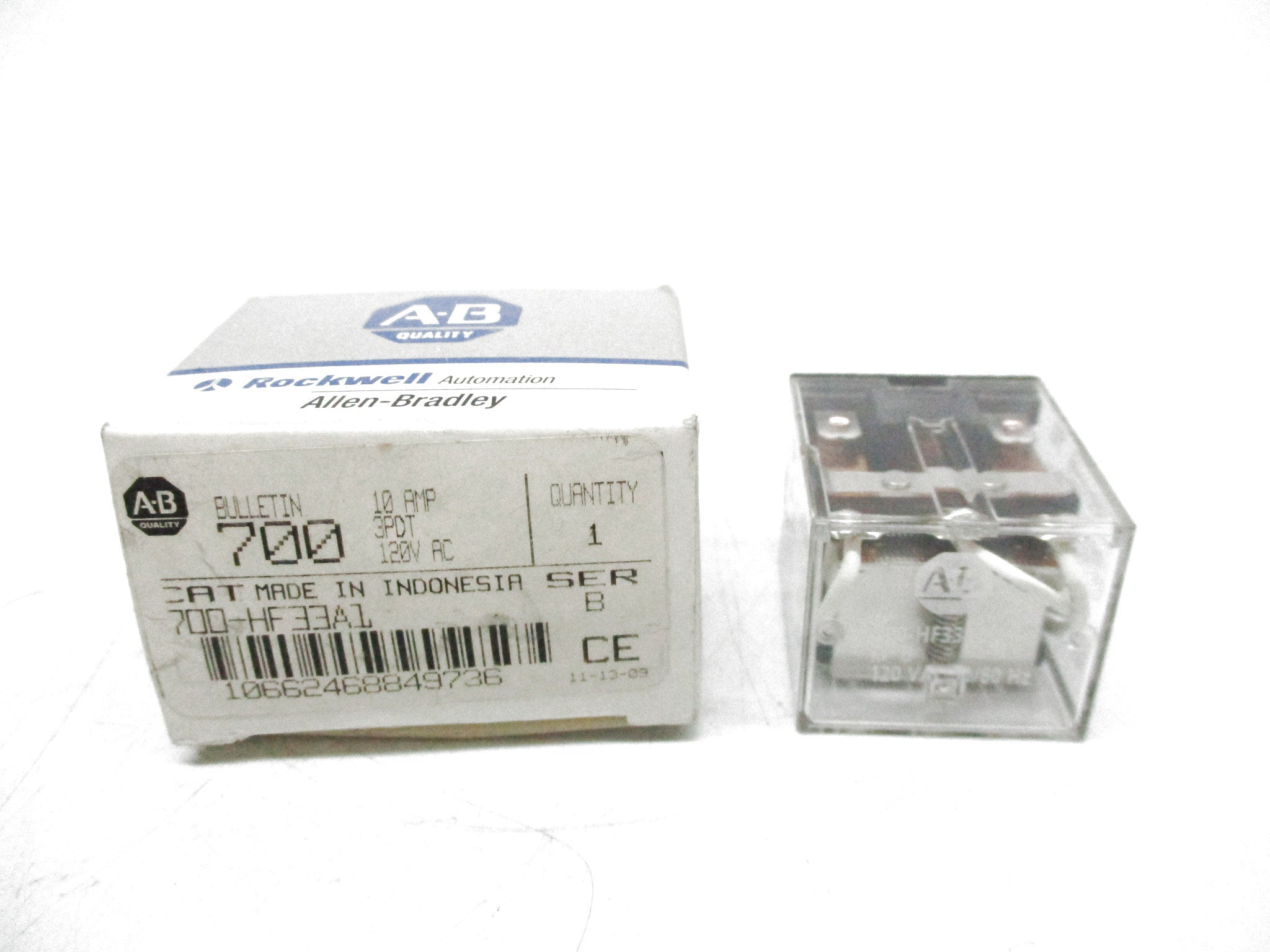 ALLEN BRADLEY 700-HF33A1 SER. B 120VAC (GY/BL) NSMP