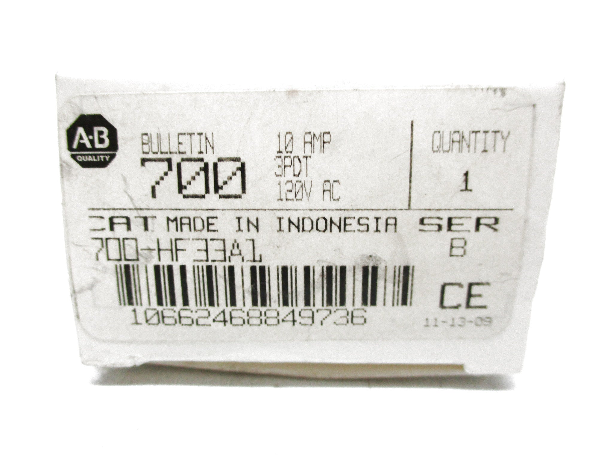 ALLEN BRADLEY 700-HF33A1 SER. B 120VAC (GY/BL) NSMP